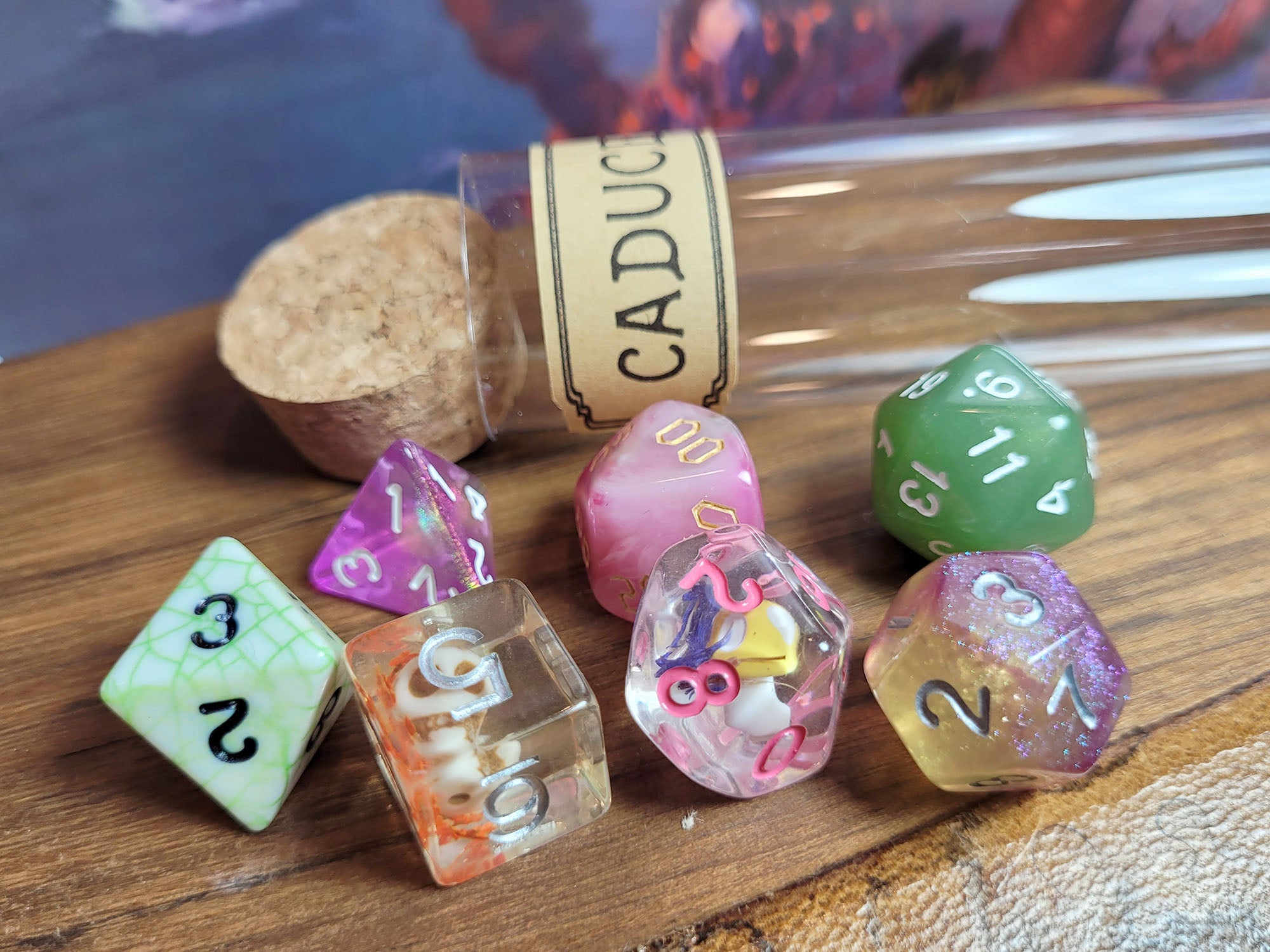 Caduceus Clay Dice Set