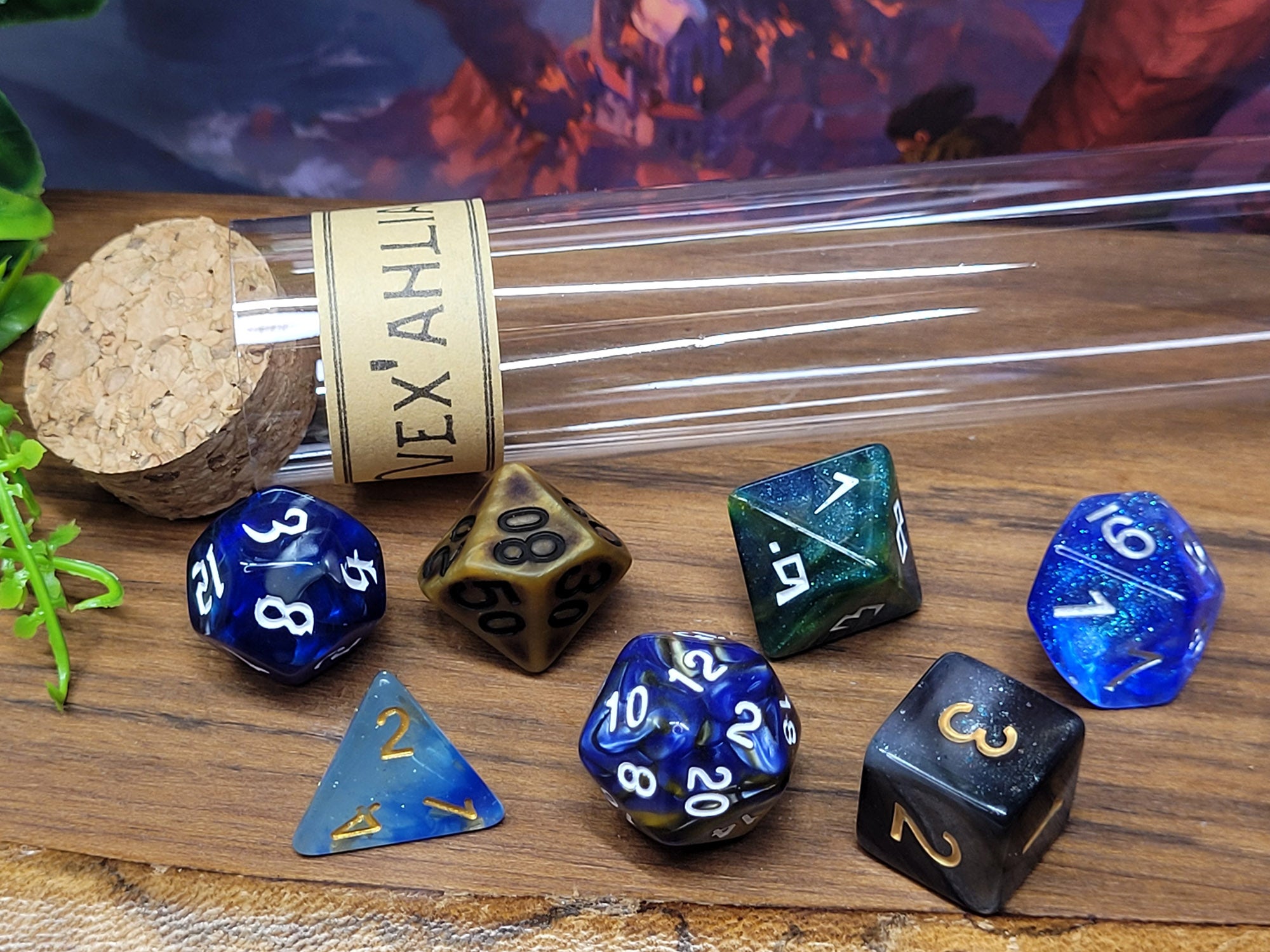 Nott the Brave dice set, dice for pen & paper role play