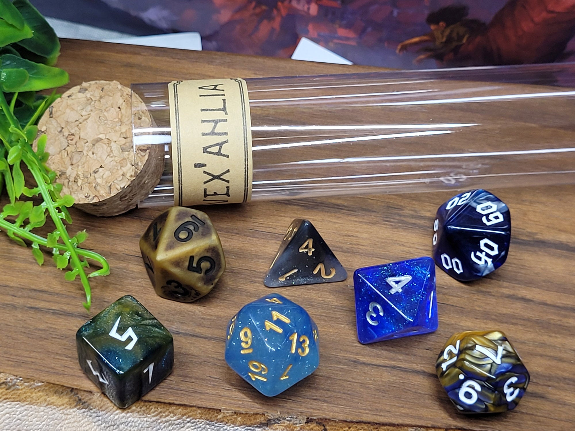 Nott the Brave dice set, dice for pen & paper role play
