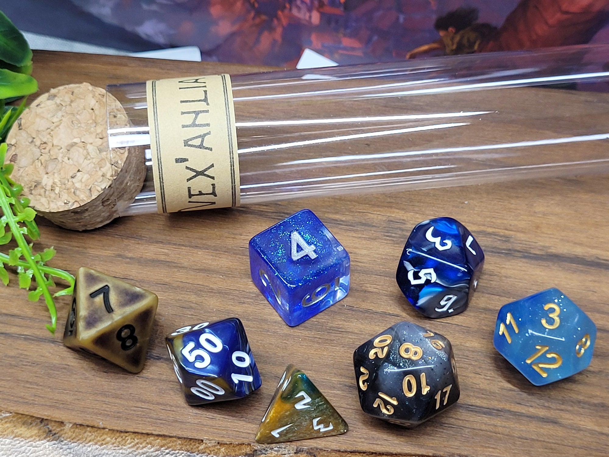 Nott the Brave dice set, dice for pen & paper role play