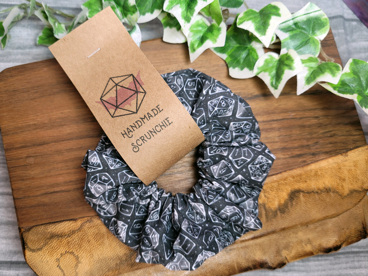 Black Dice Scrunchie