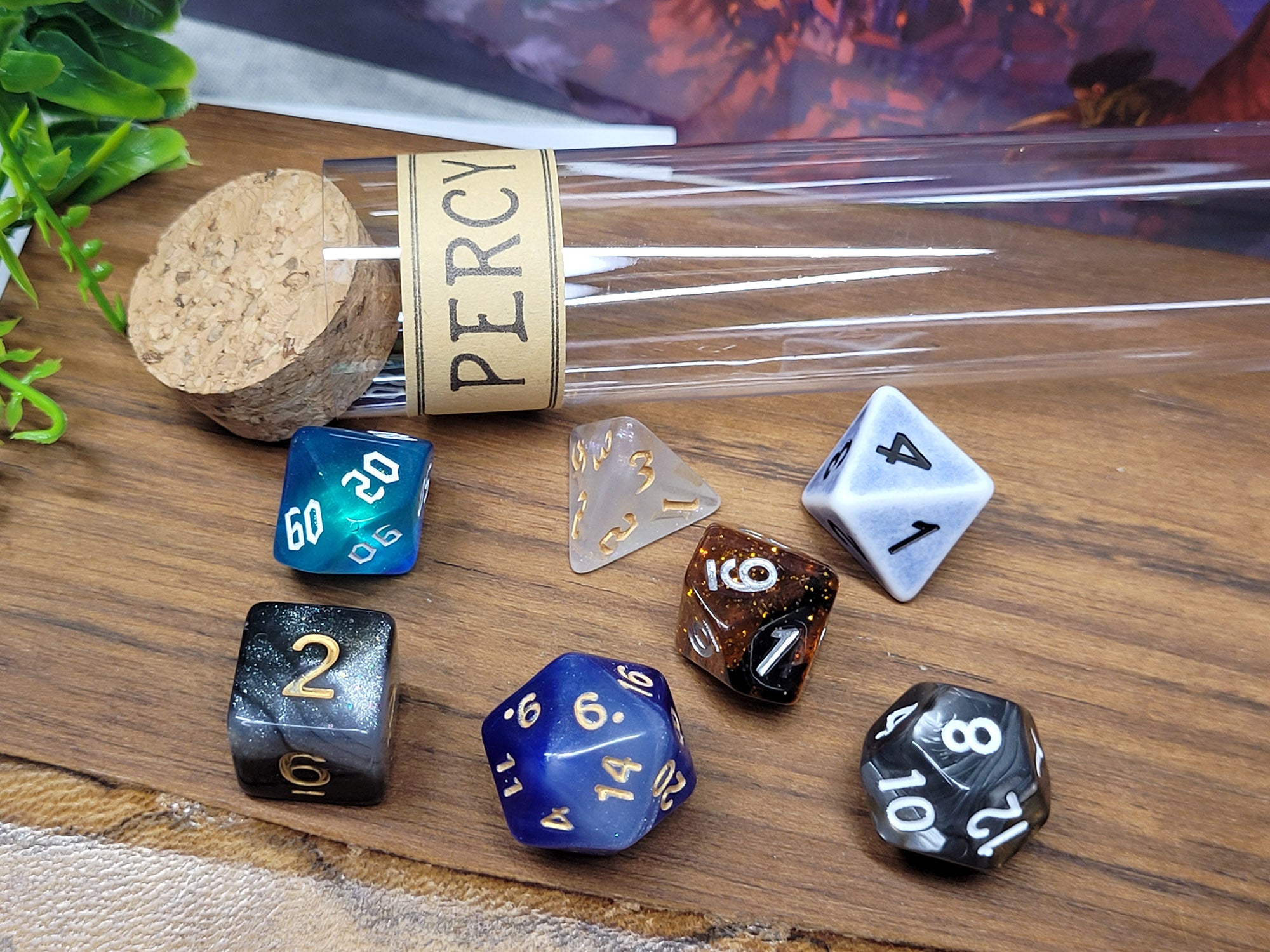 Nott the Brave dice set, dice for pen & paper role play