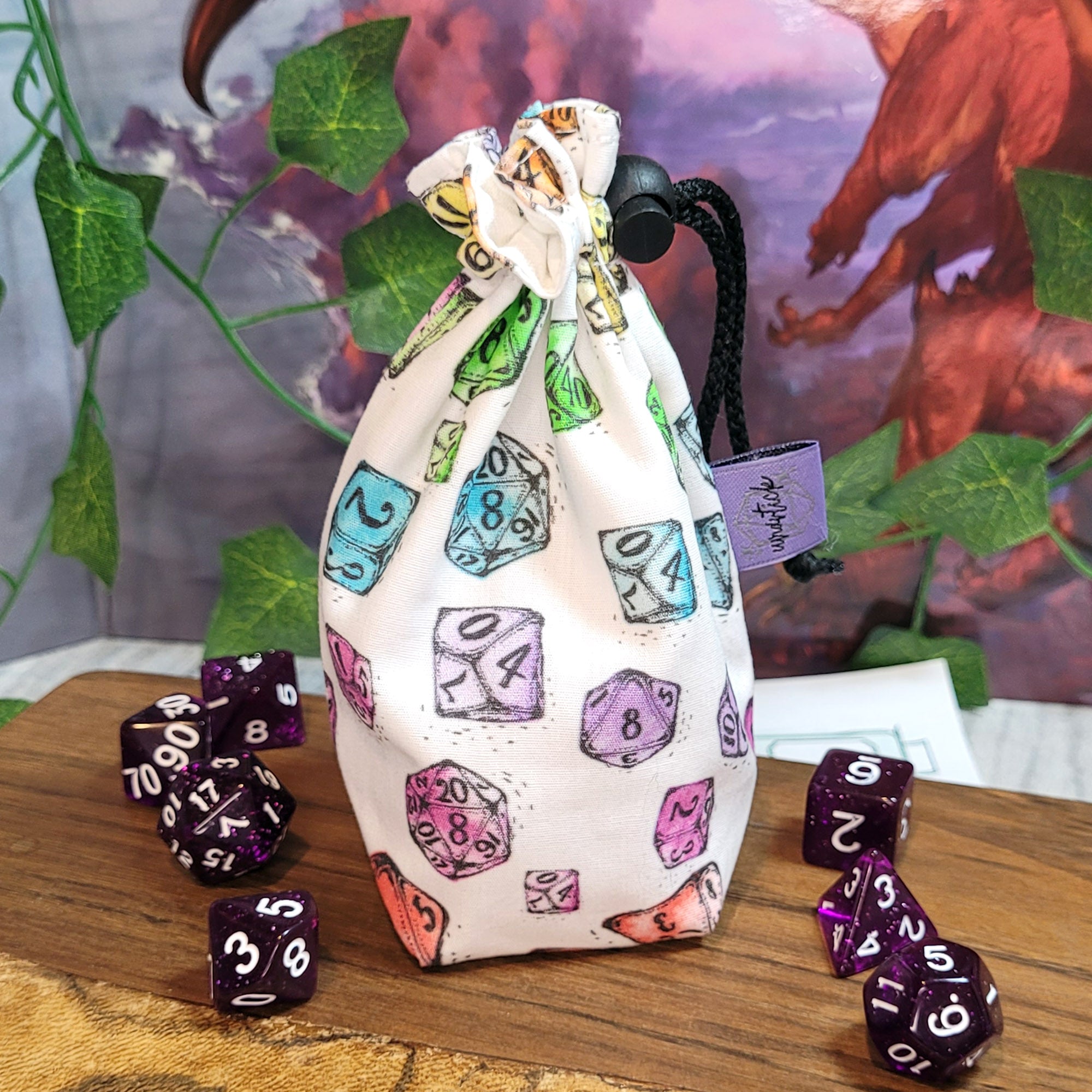 Rainbow Dice Dice Bag S