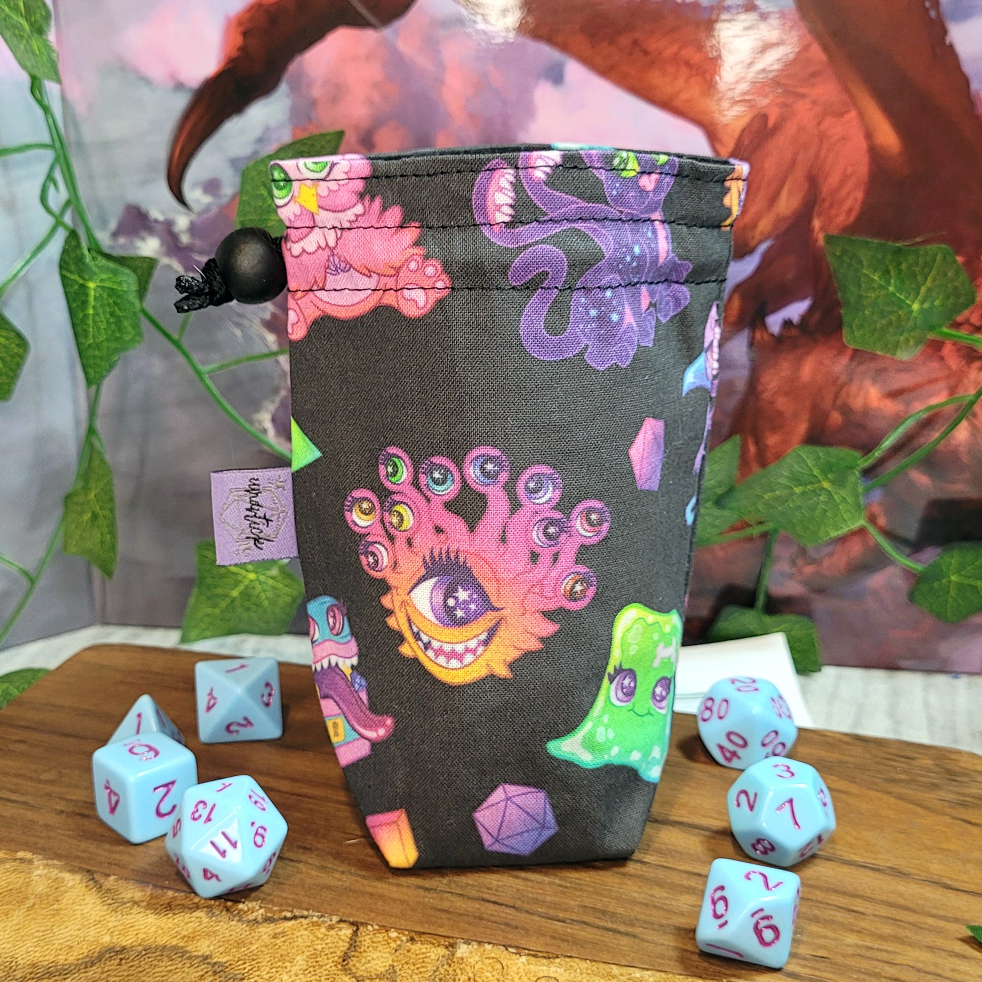 Cute Monsters Dice Bag S
