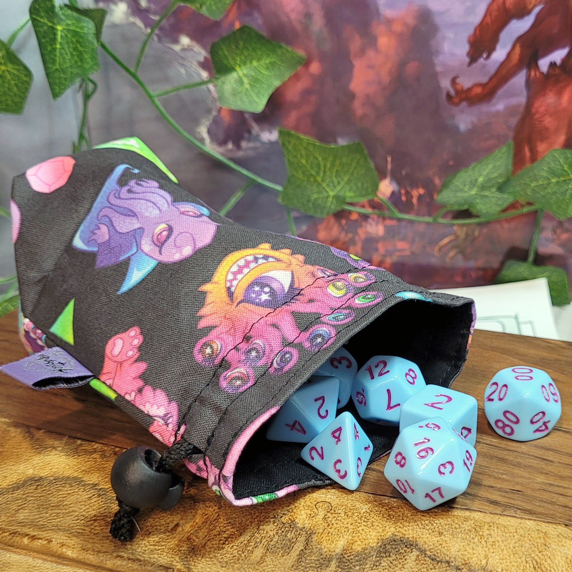 Cute Monsters Dice Bag S
