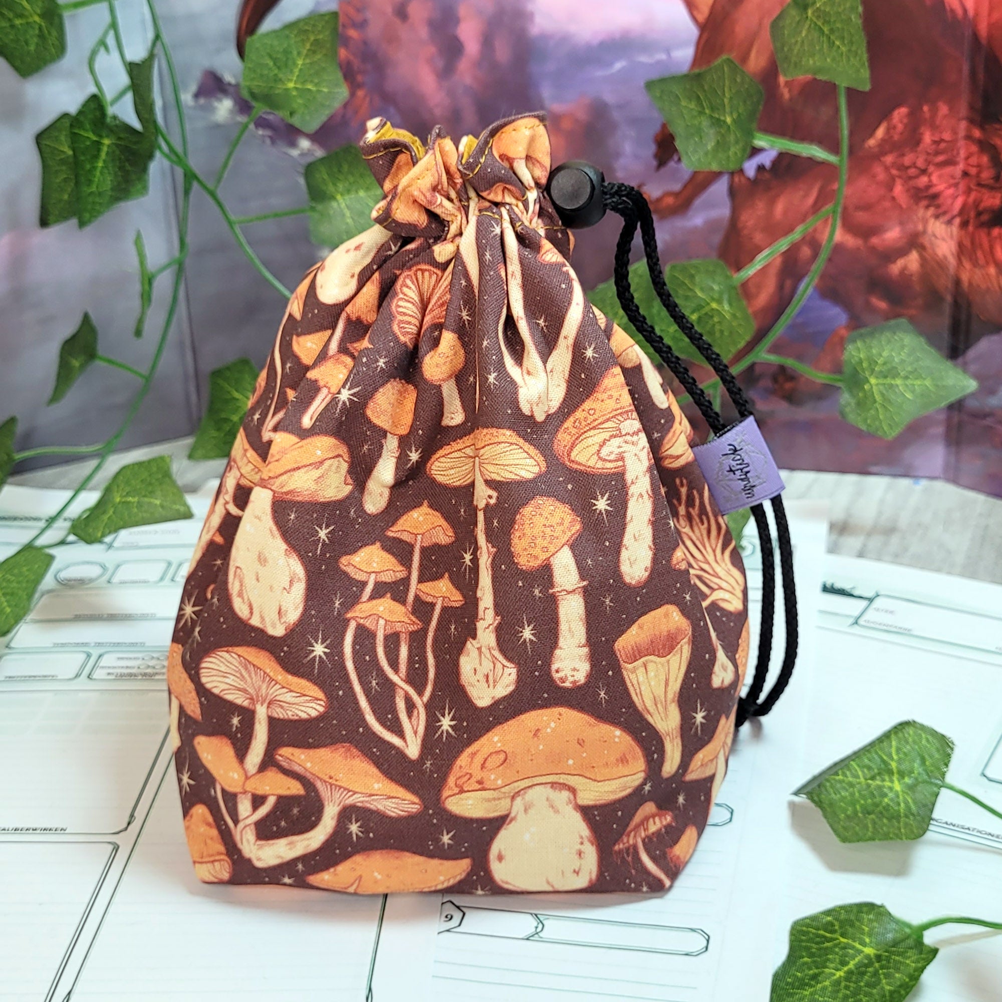 Mushrooms dice bag XXL with compartments