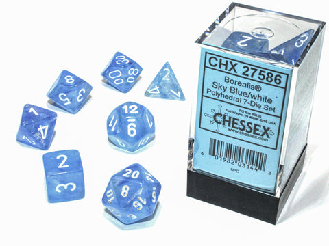 Borealis® Polyhedral Clear/white Luminary™ 7-Die Set