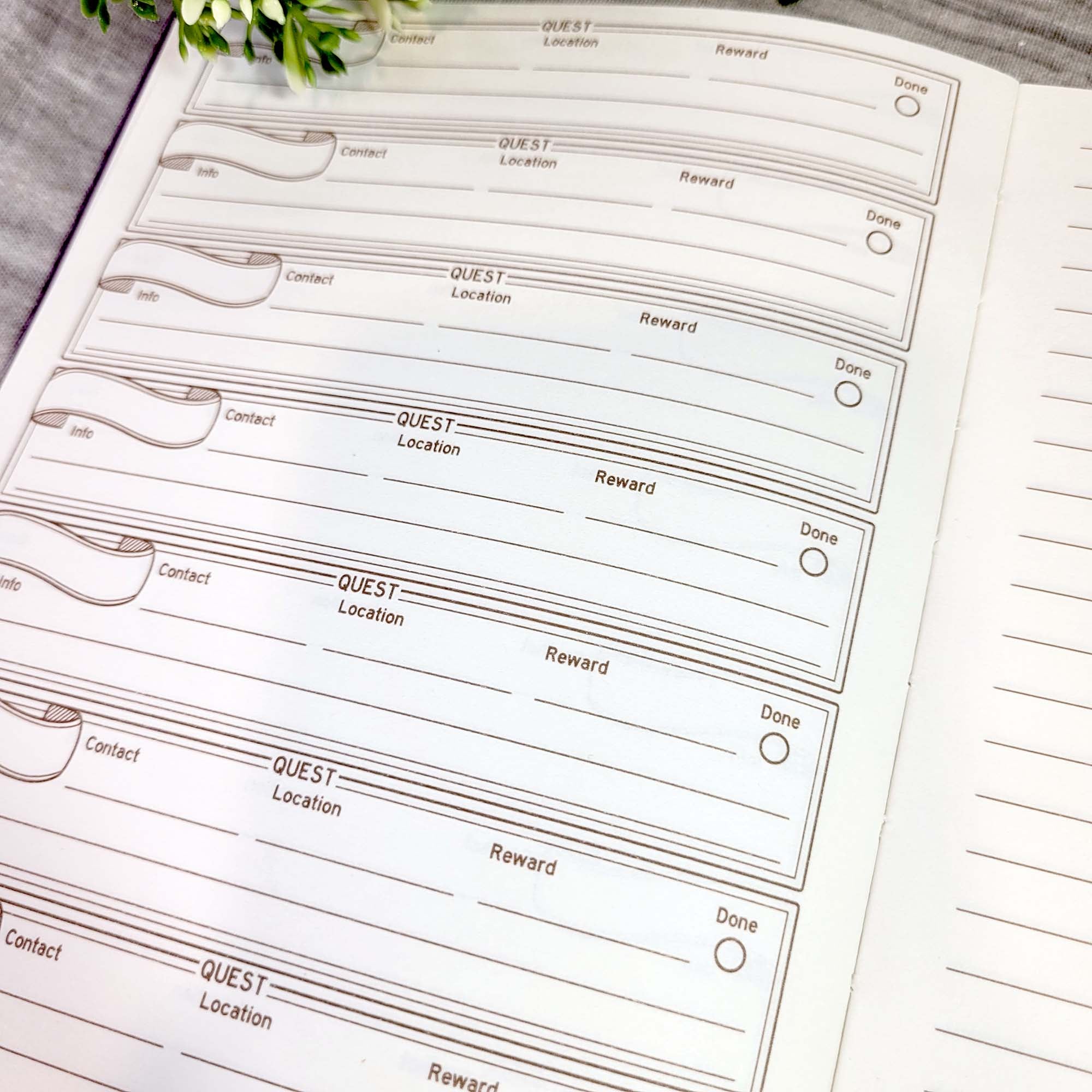 DnD 5e Player Journal lila - 2024 Edition