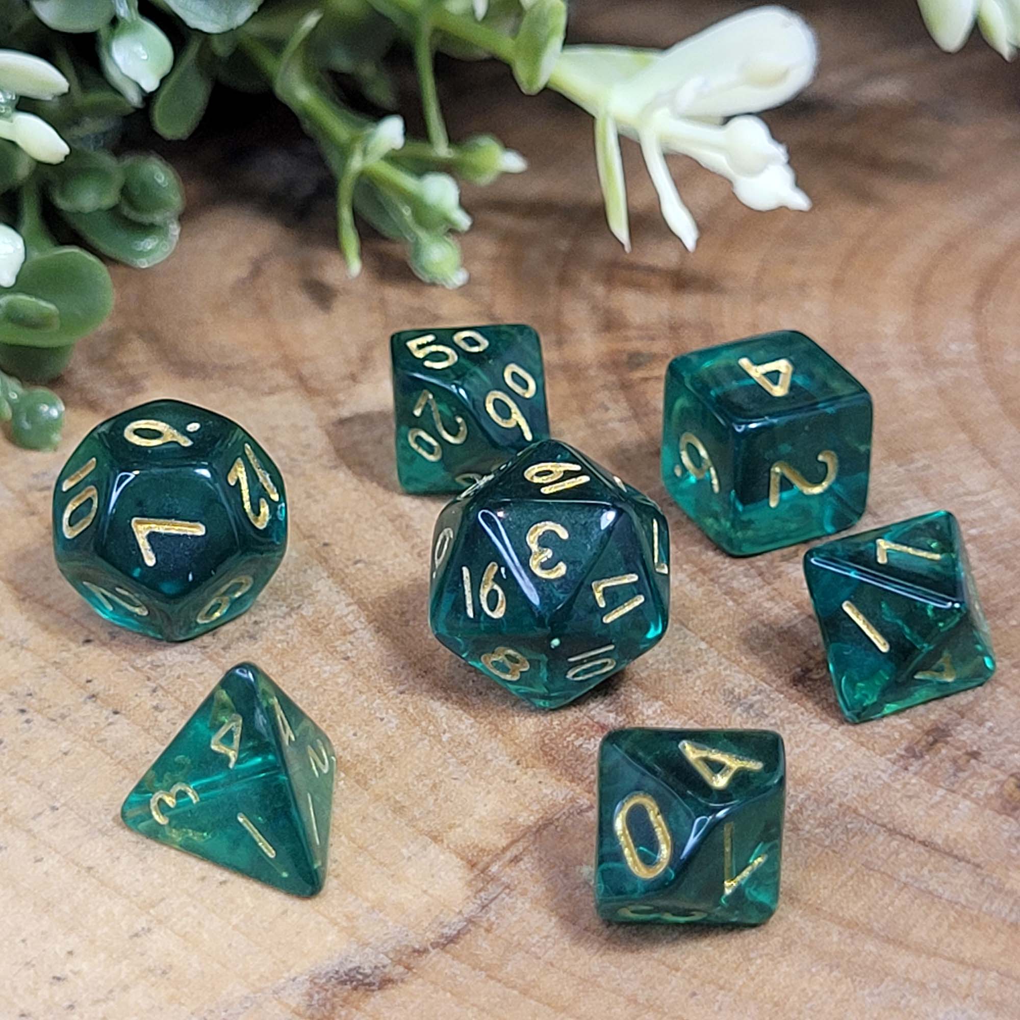 Bottle Green (Mini-Würfelset in Pixiegröße)