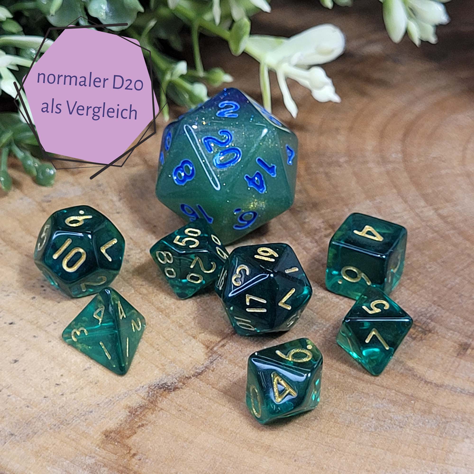 Bottle Green (Mini-Würfelset in Pixiegröße)