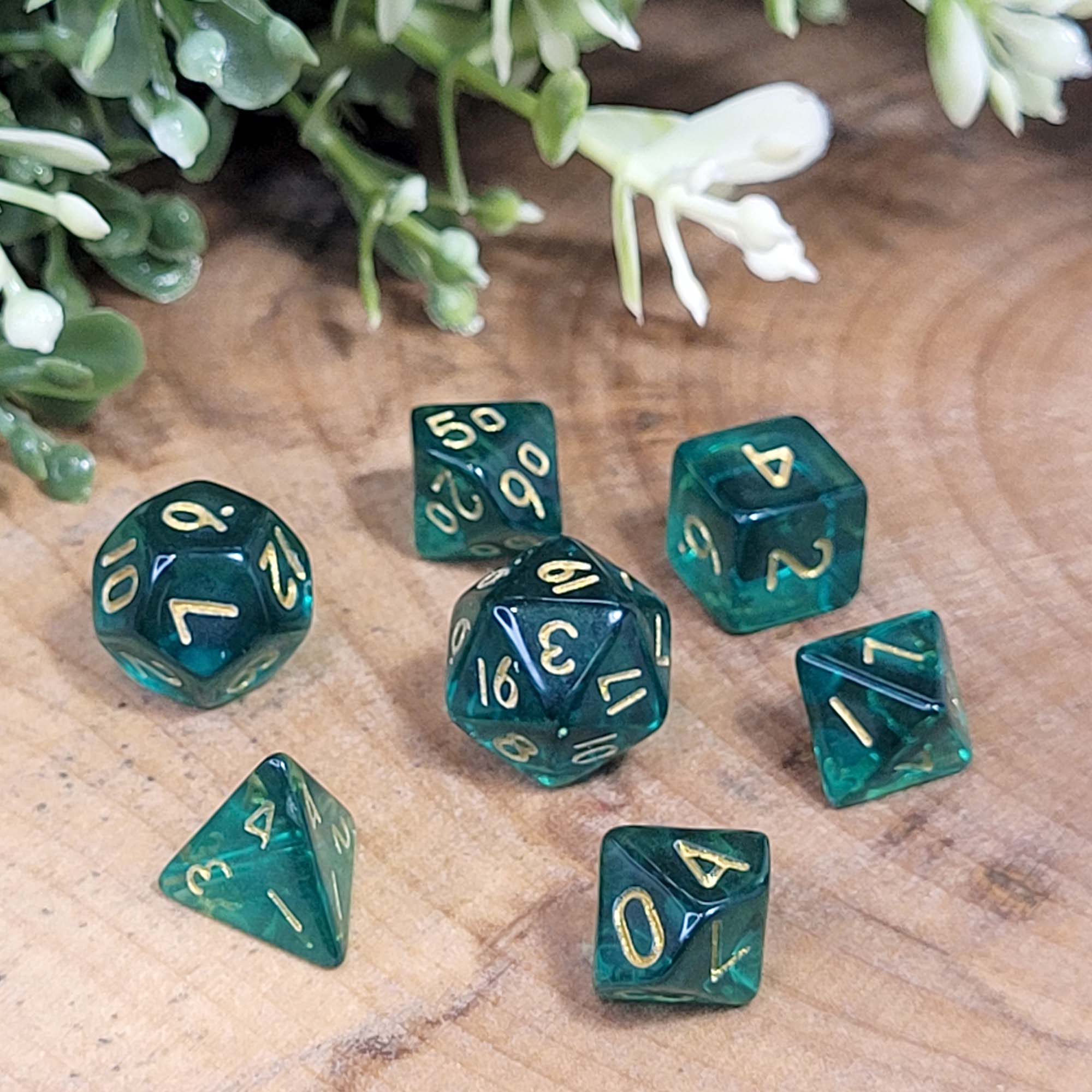 Bottle Green (Mini-Würfelset in Pixiegröße)