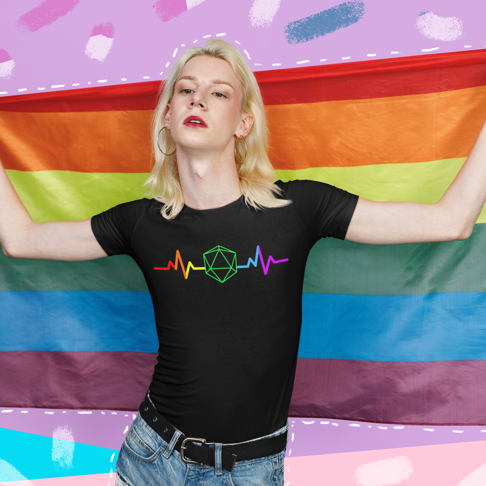 Heartbeat D20 Pride T-Shirt
