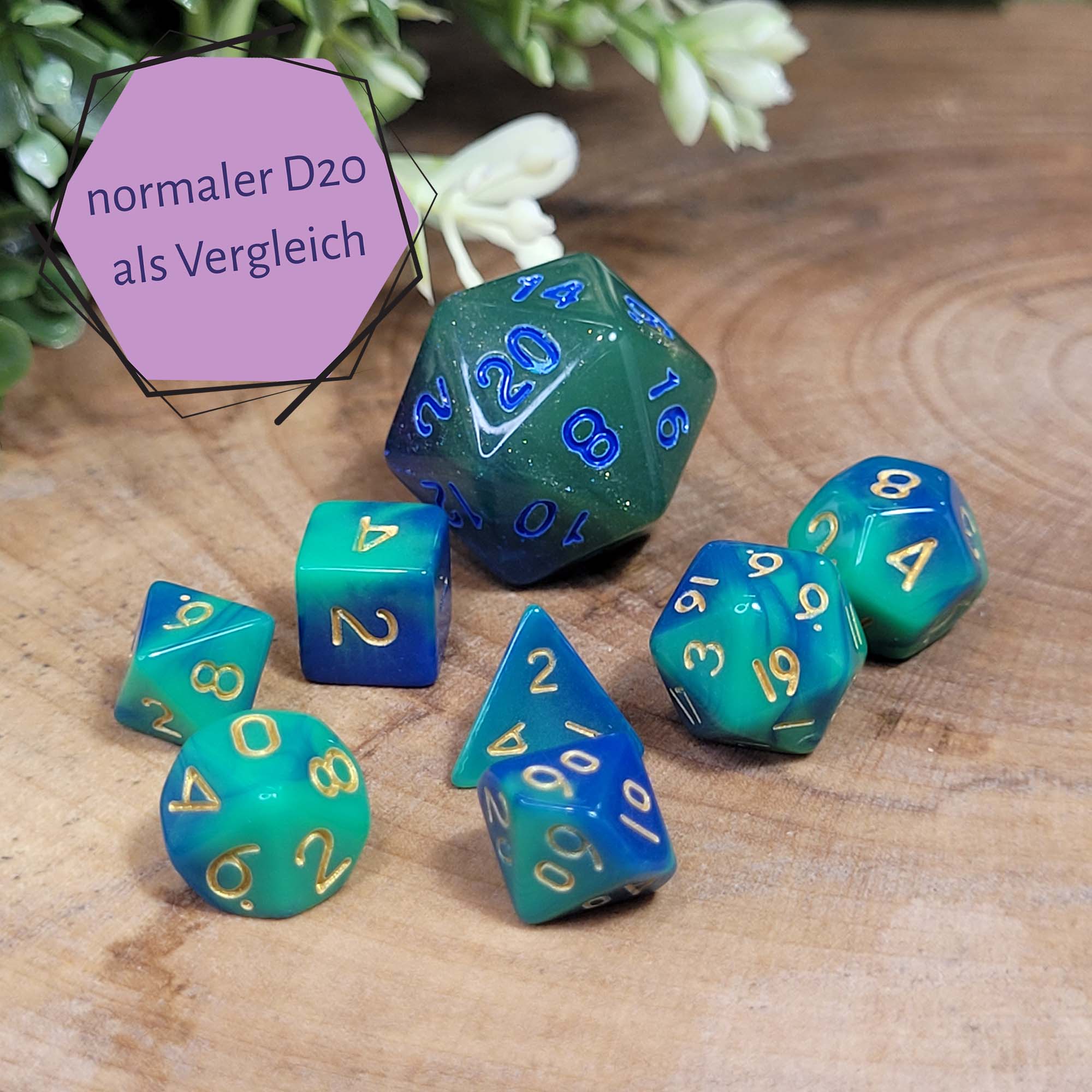 Sea Water (Mini-Würfelset in Pixiegröße)