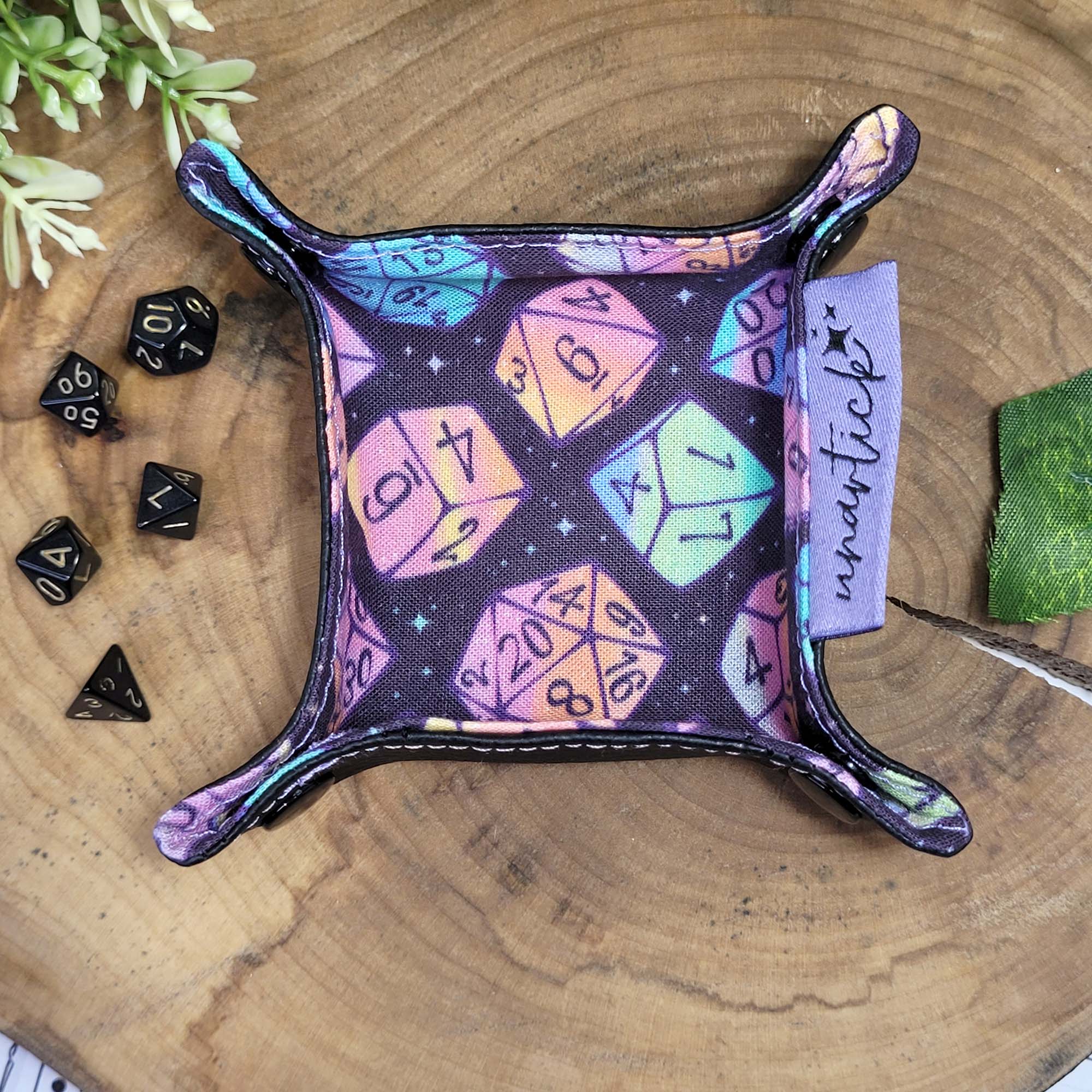 Multicolor Dice faltbare Würfelunterlage XXS in Pixiegröße