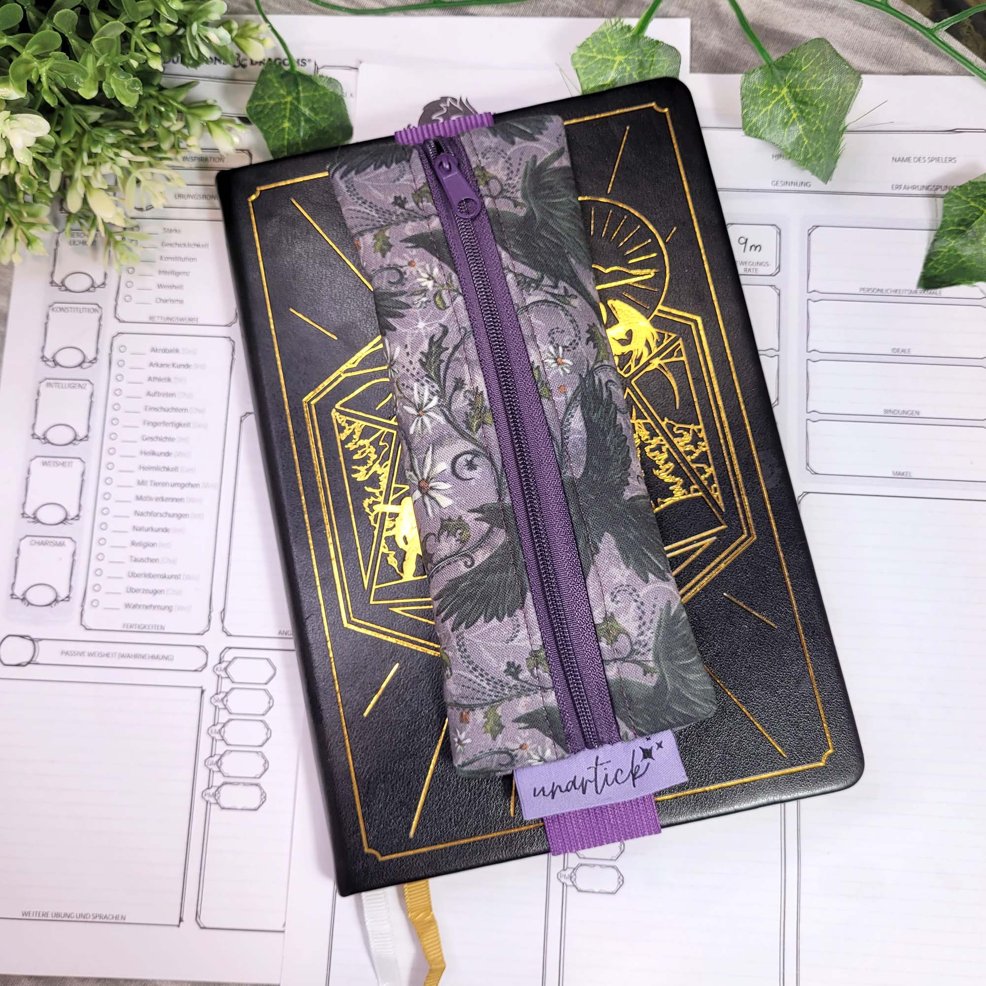 Mäppchen "Murder of Crows" mit Gummiband