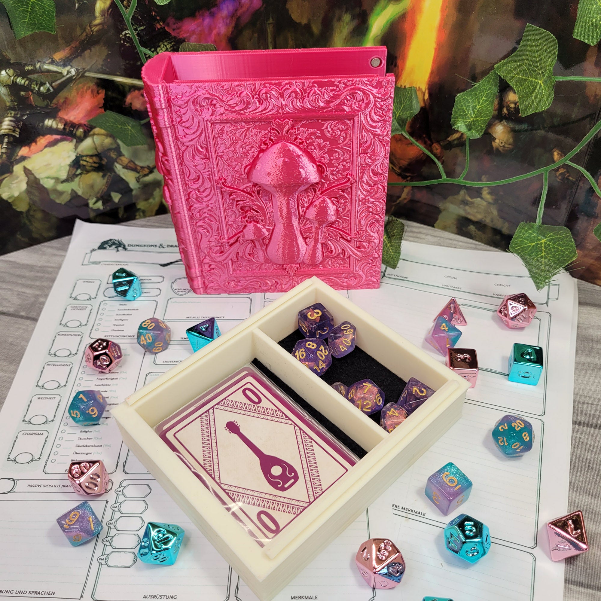 Dice Tome: Pink Mushroom