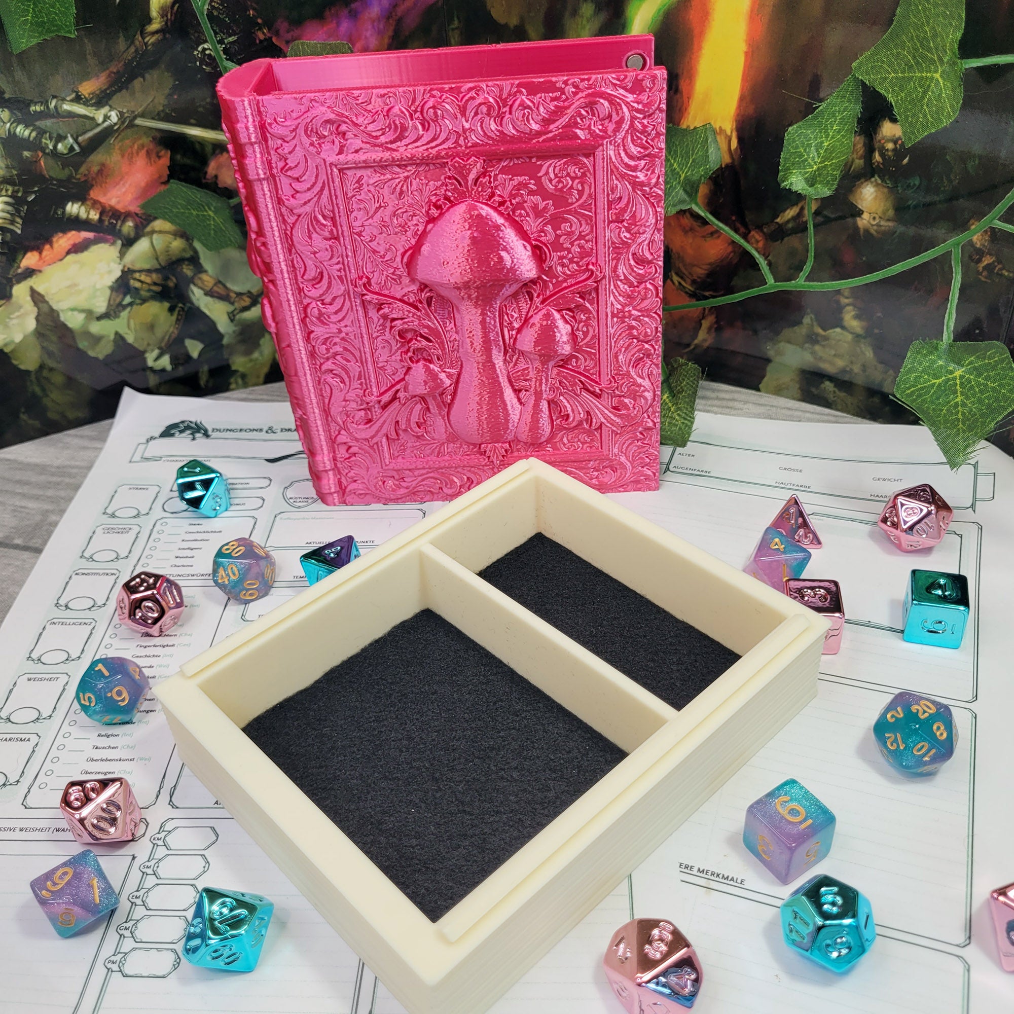 Dice Tome: Pink Mushroom