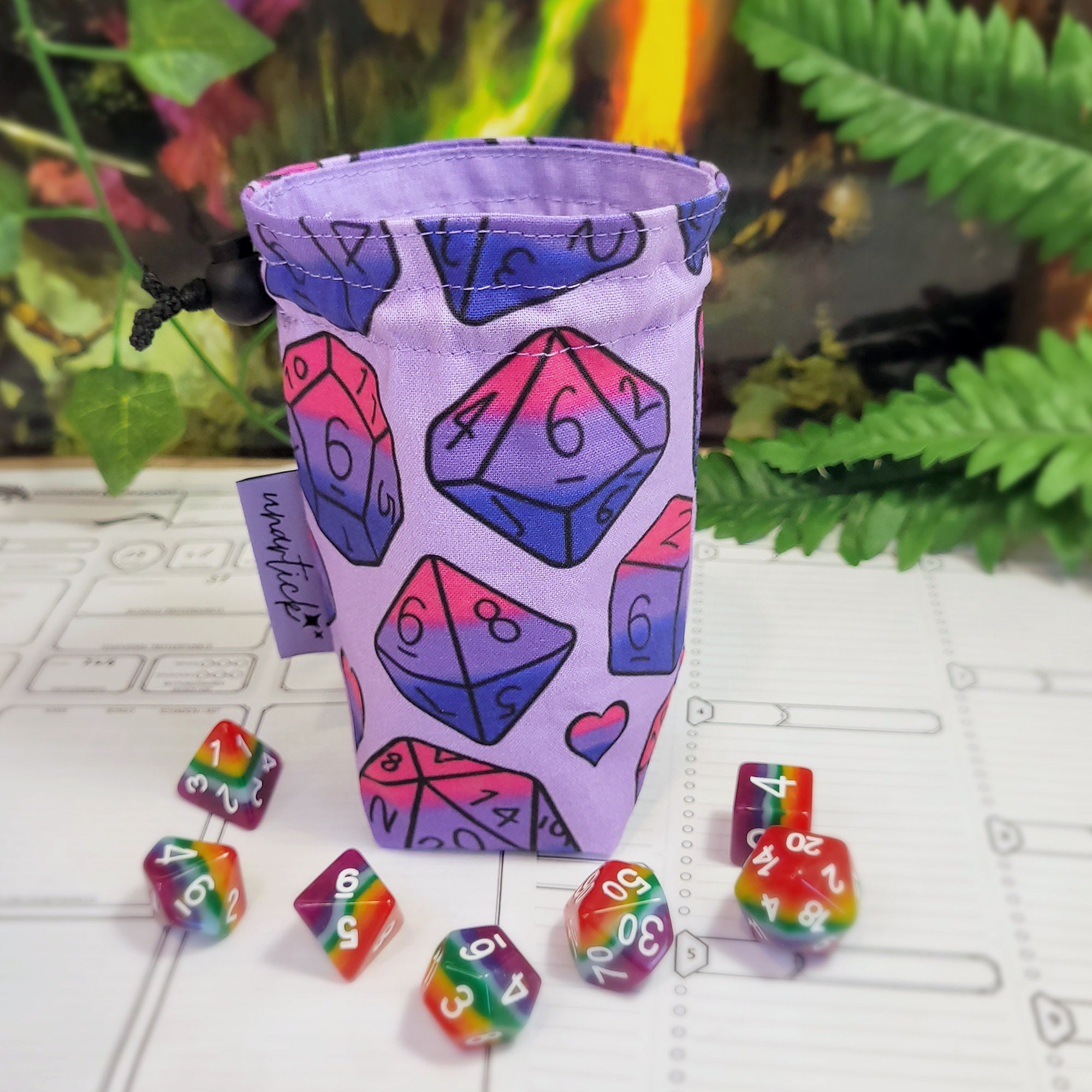 Bisexual Pride Dice Würfelbeutel S