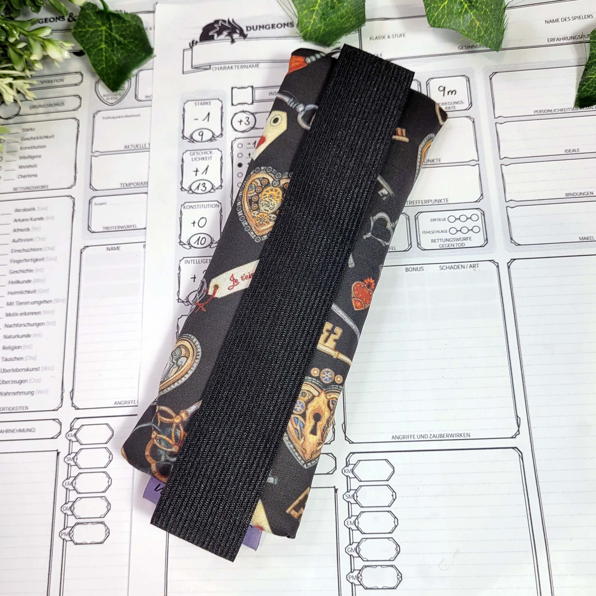 Mäppchen "Schlüssel" mit Gummiband