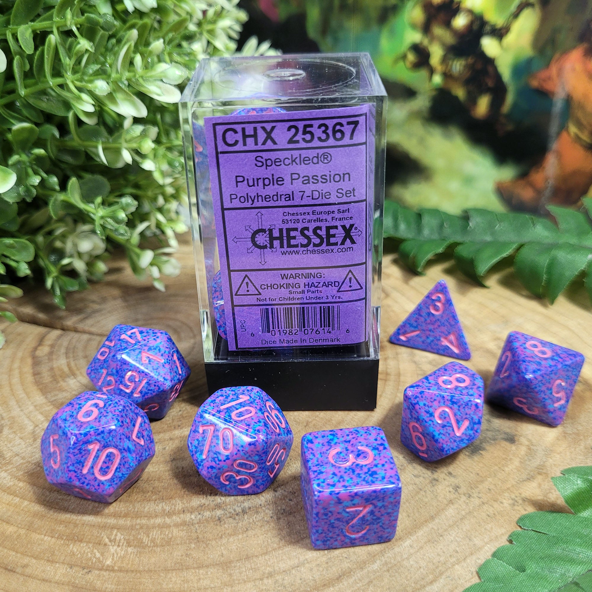 Speckled® Polyhedral Purple Passion 7-Die Set