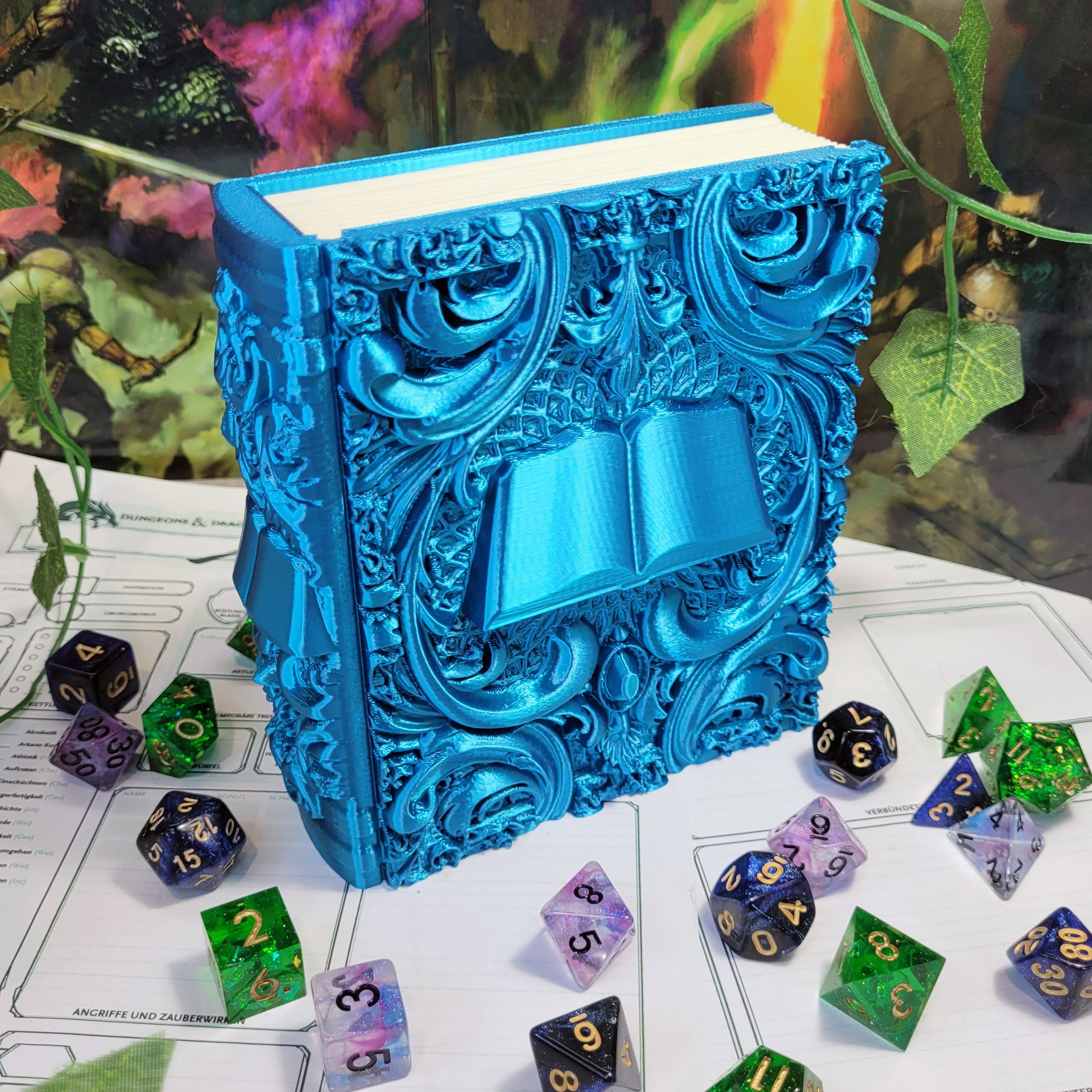 Dice Tome: Cyan Spellbook