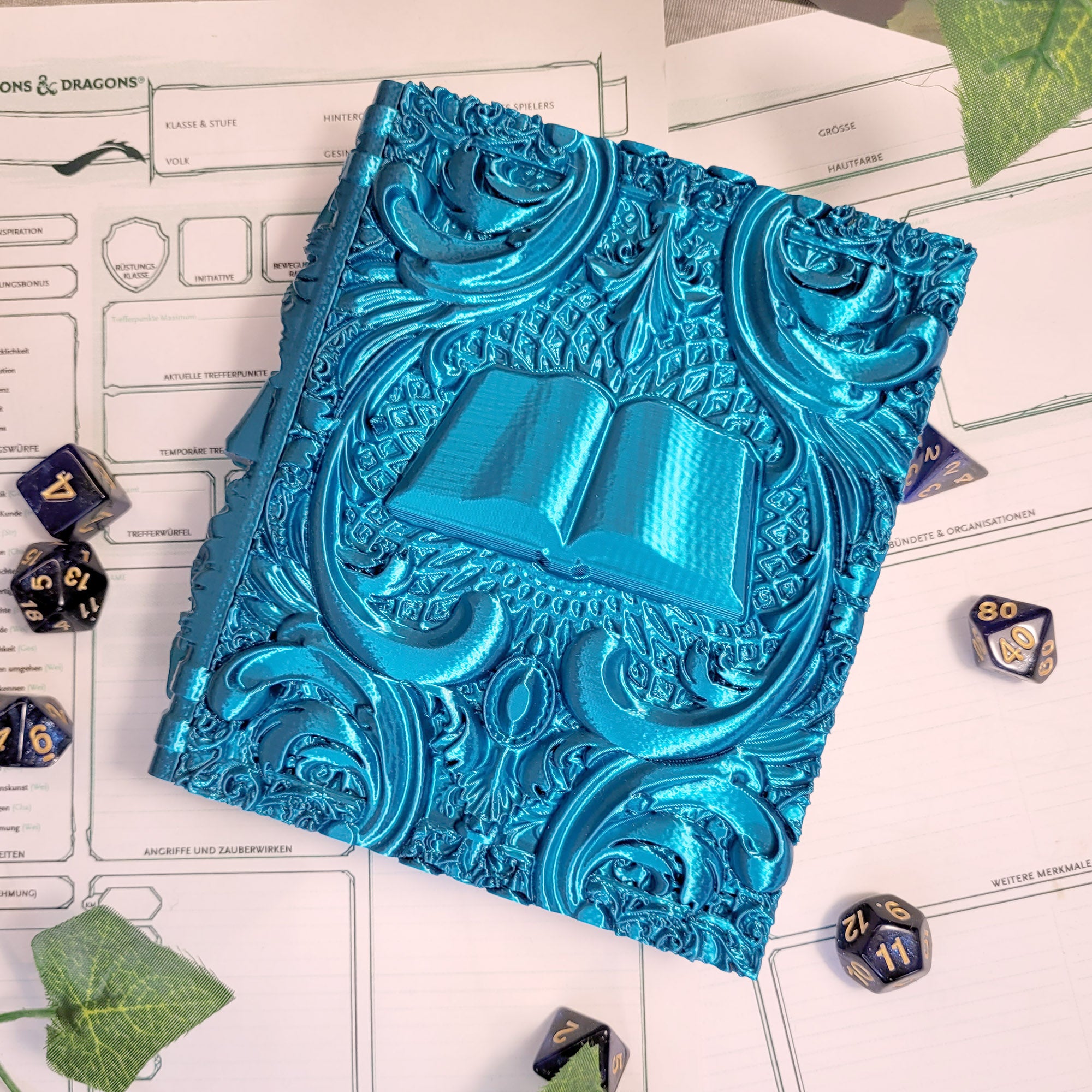 Dice Tome: Cyan Spellbook