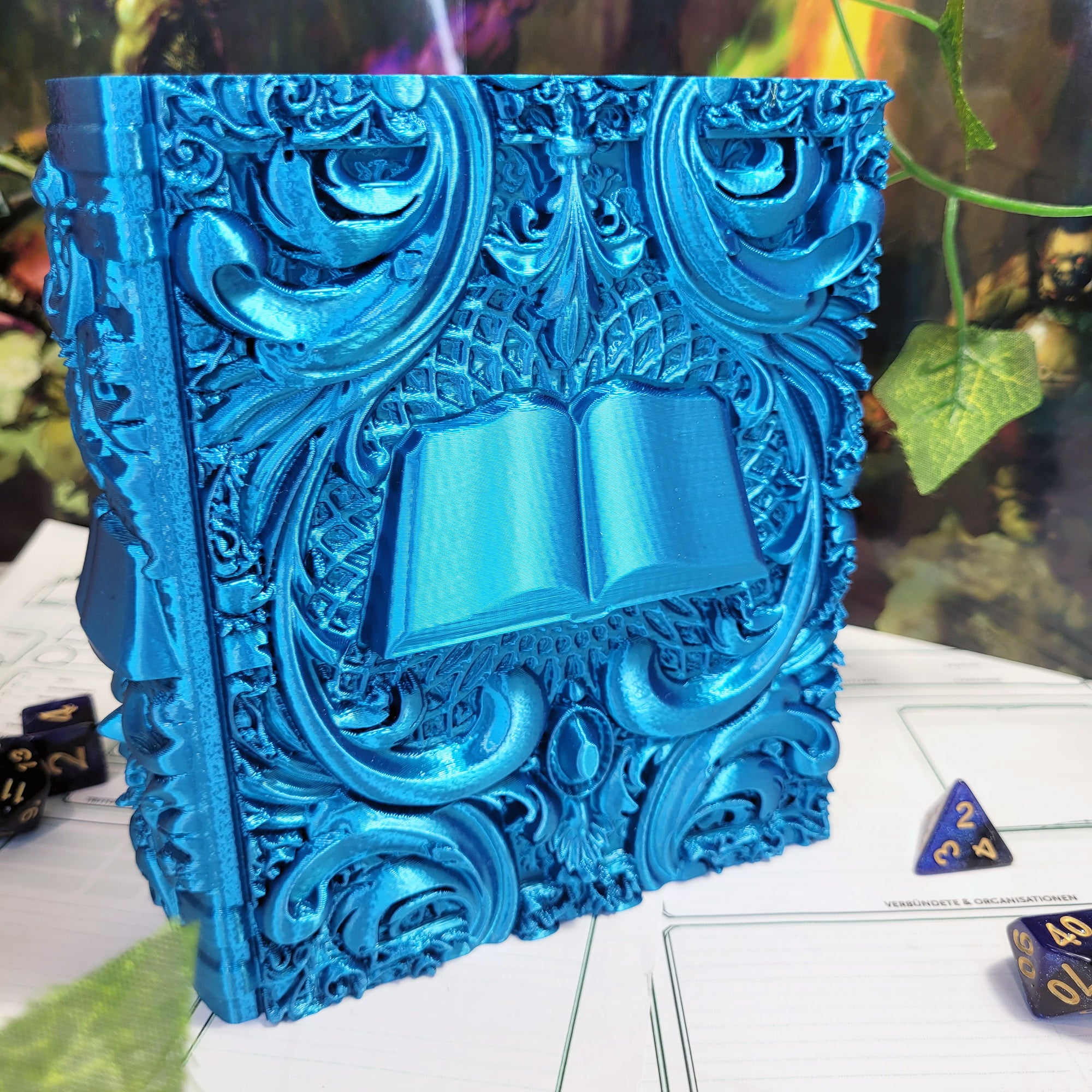 Dice Tome: Cyan Spellbook
