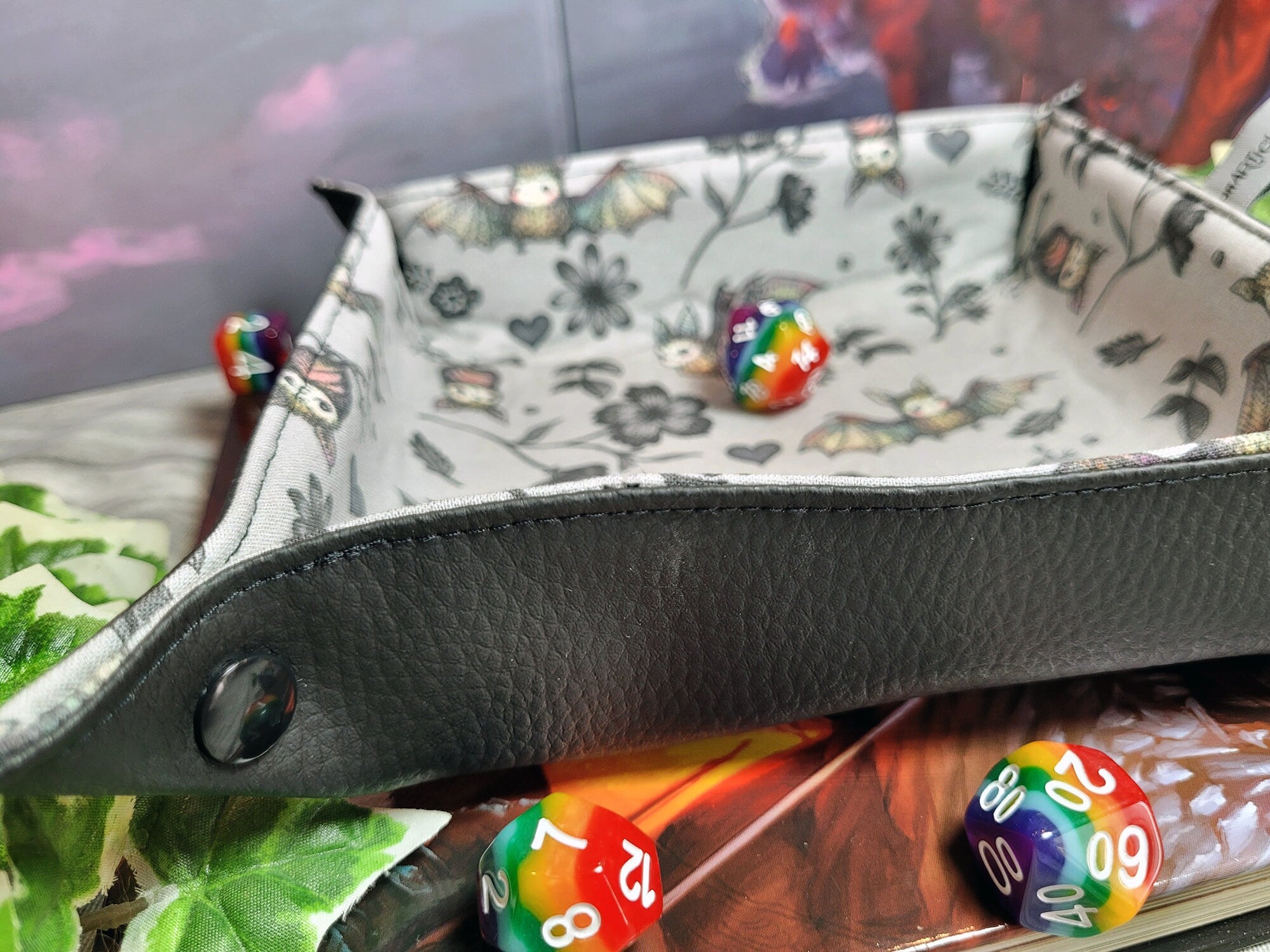 Bats foldable dice mat L