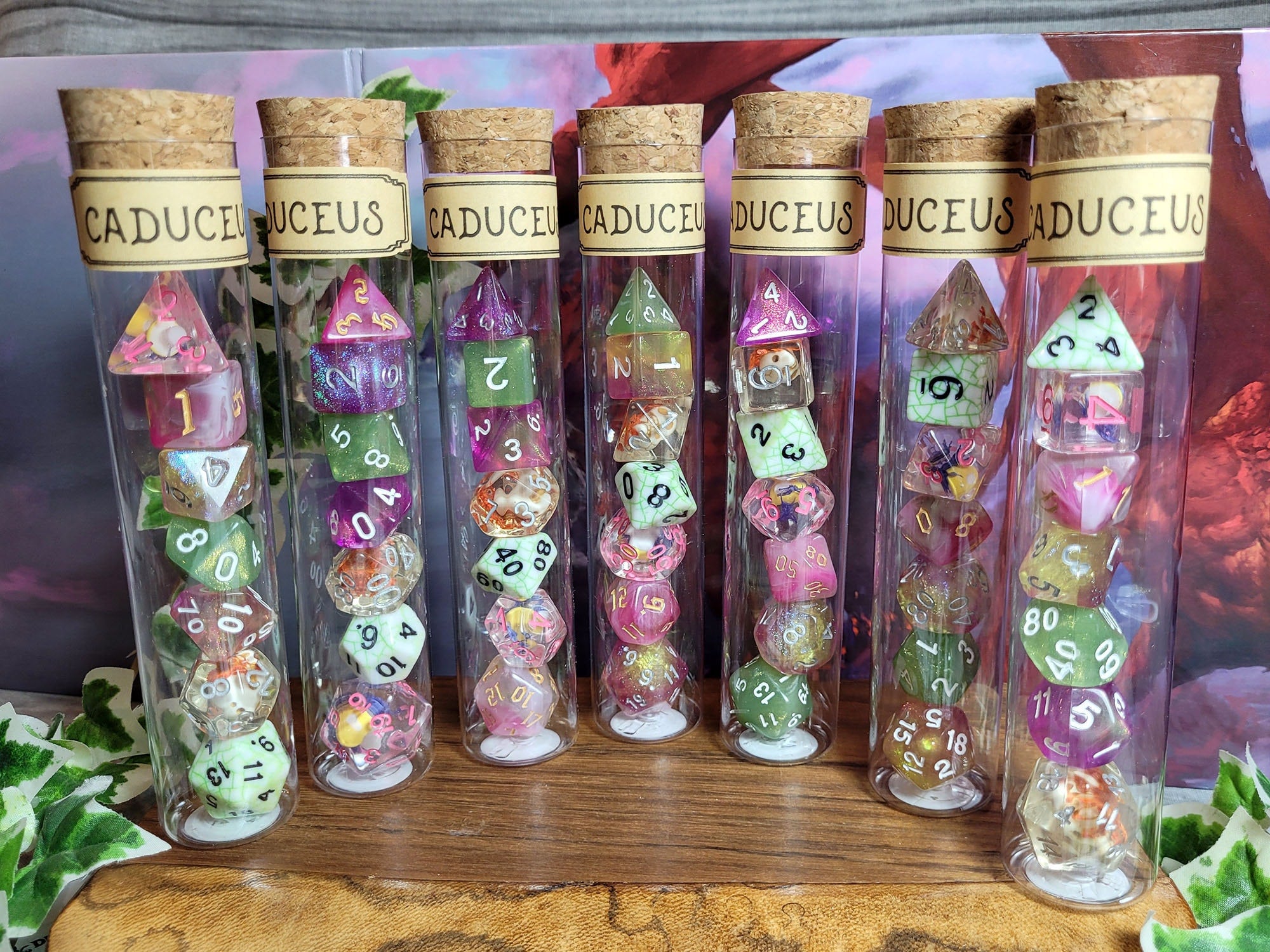 Caduceus Clay Dice Set