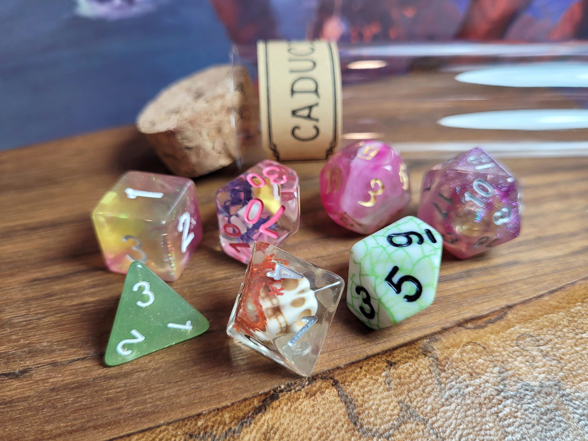 Caduceus Clay Dice Set