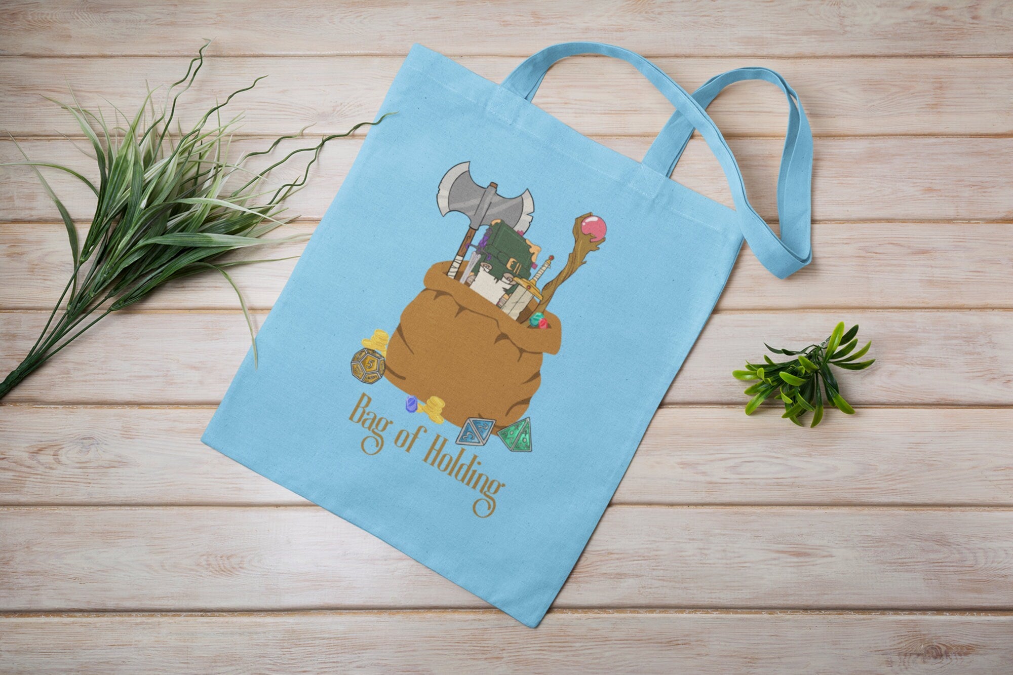 Bag of Holding Tote Bag, Dungeons and Dragons Bag - Cotton Bag