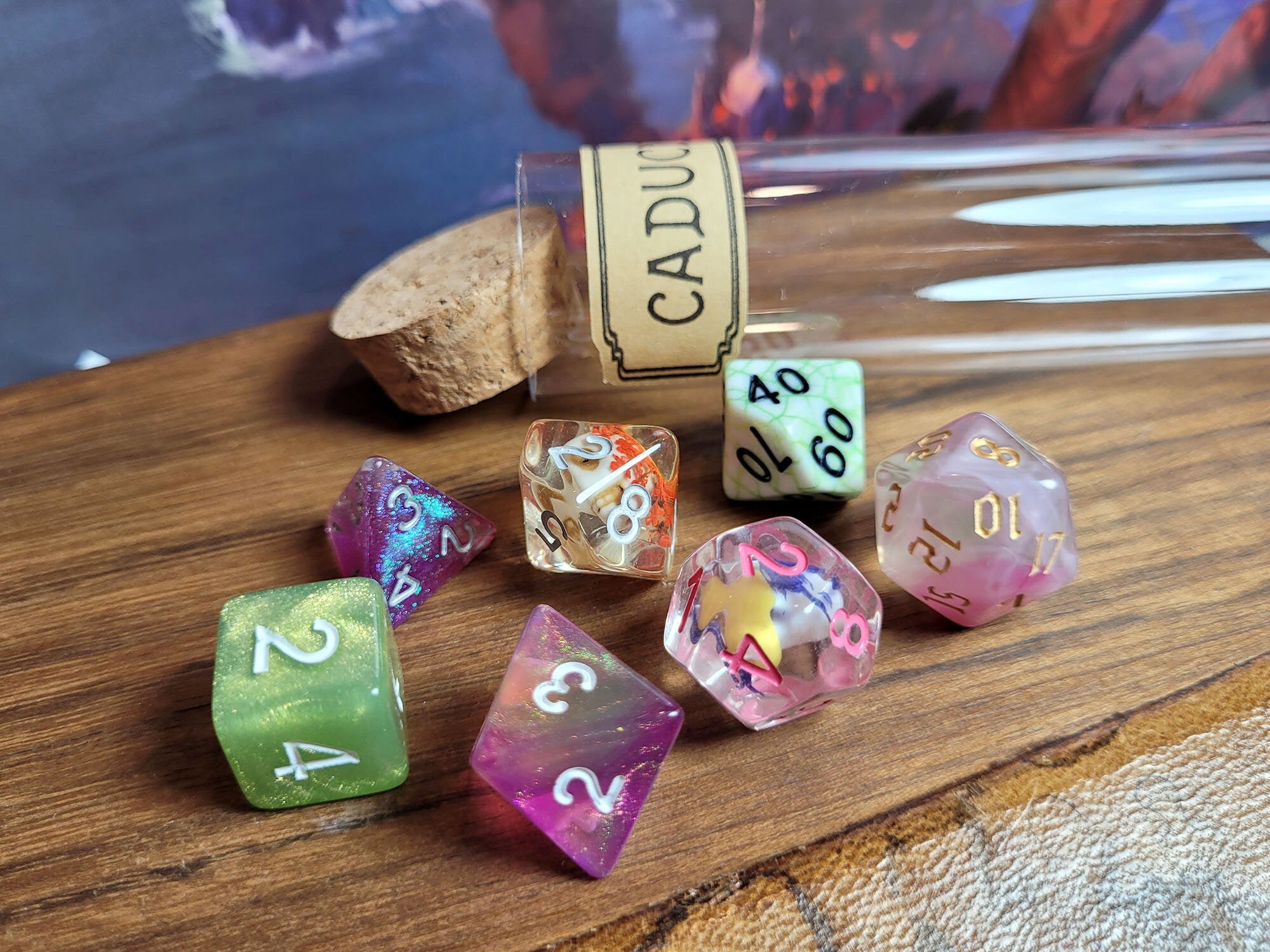 Caduceus Clay Dice Set