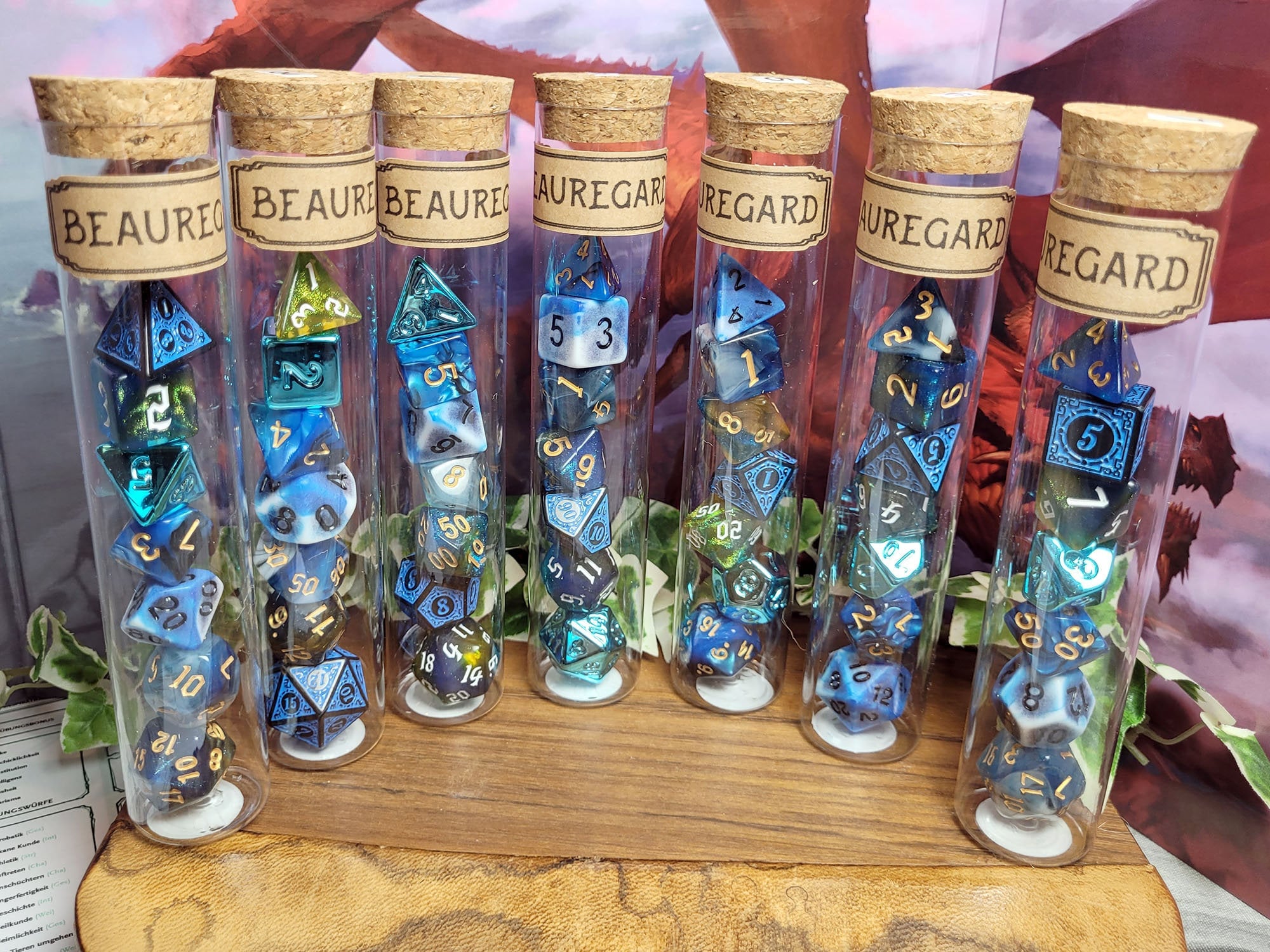 Beauregard Lionett dice set