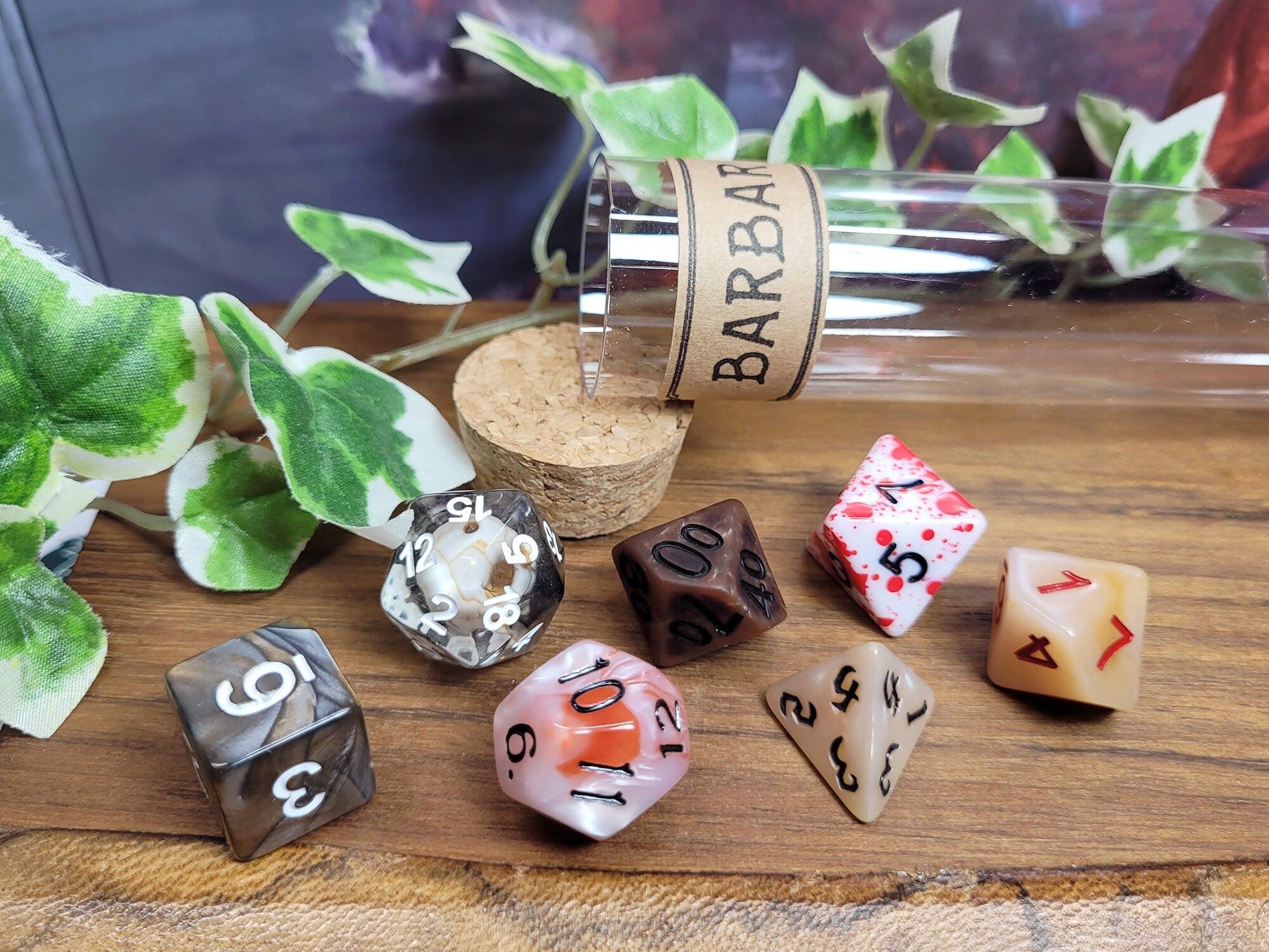 Barbarian dice set