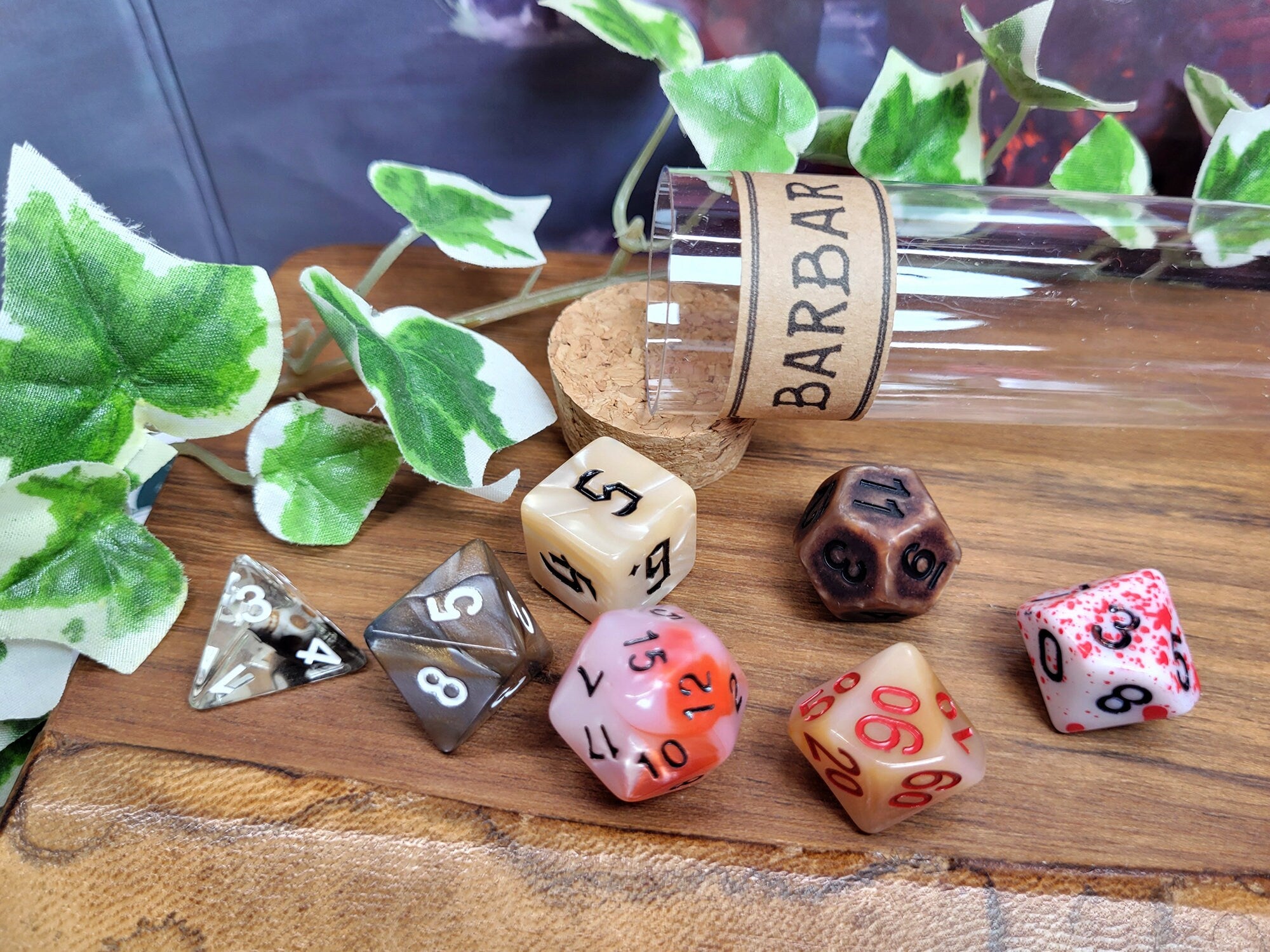 Barbarian dice set