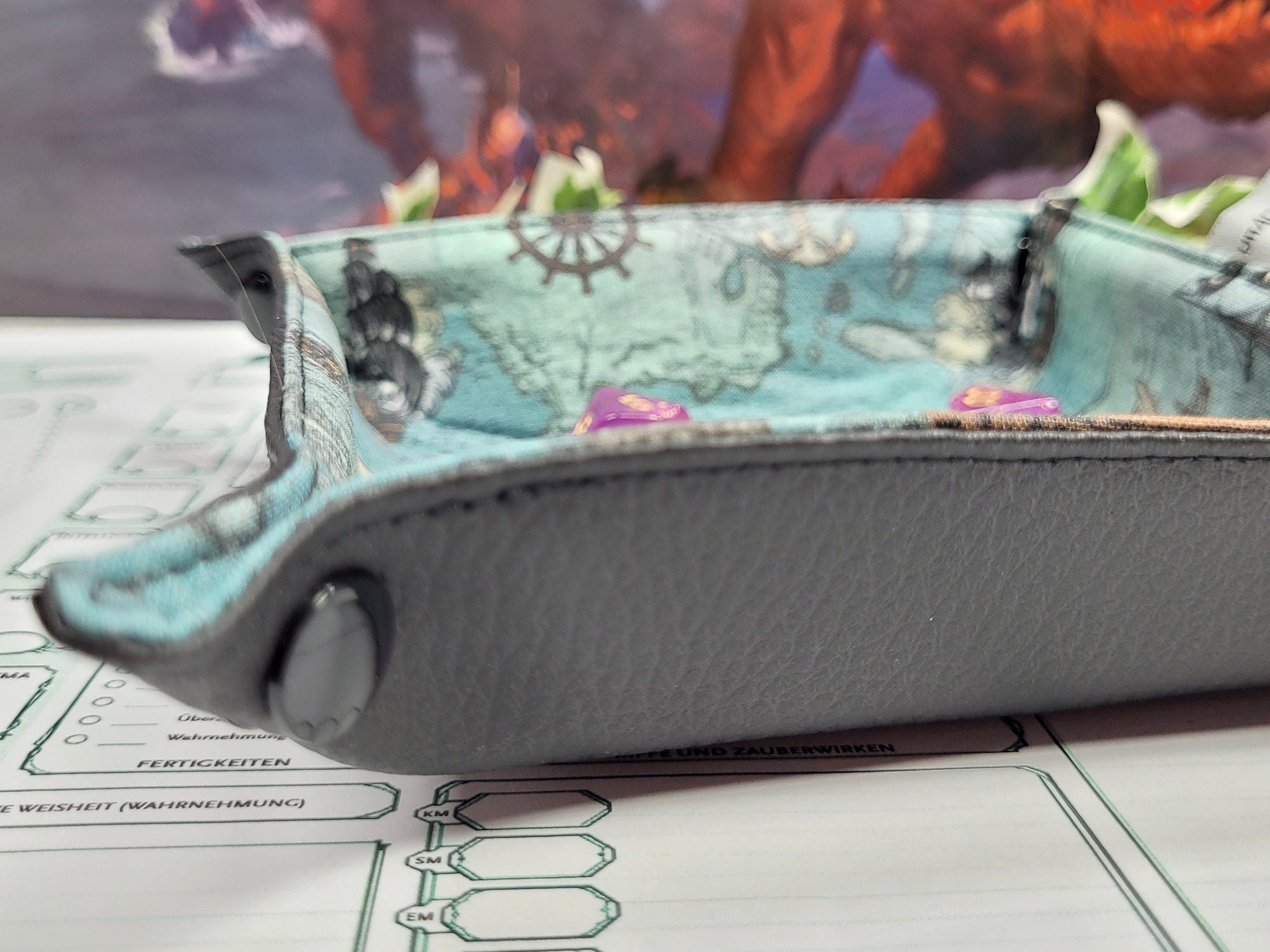 Pirate foldable dice mat S