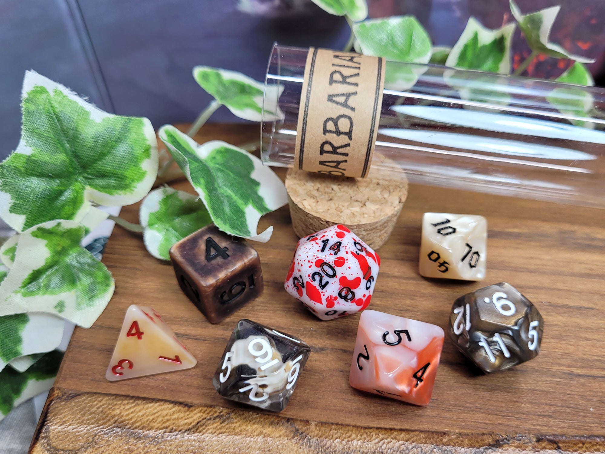 Barbarian dice set