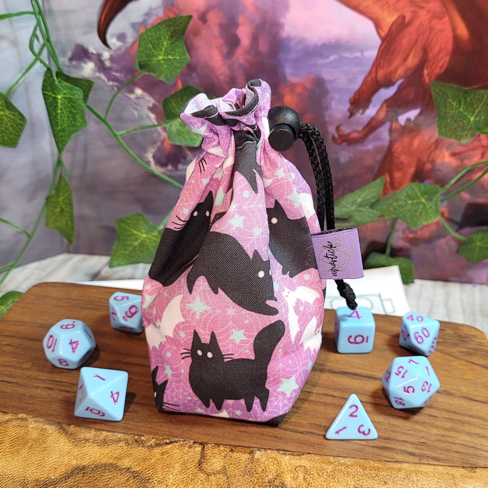 Bats and Cats Dice Bag S
