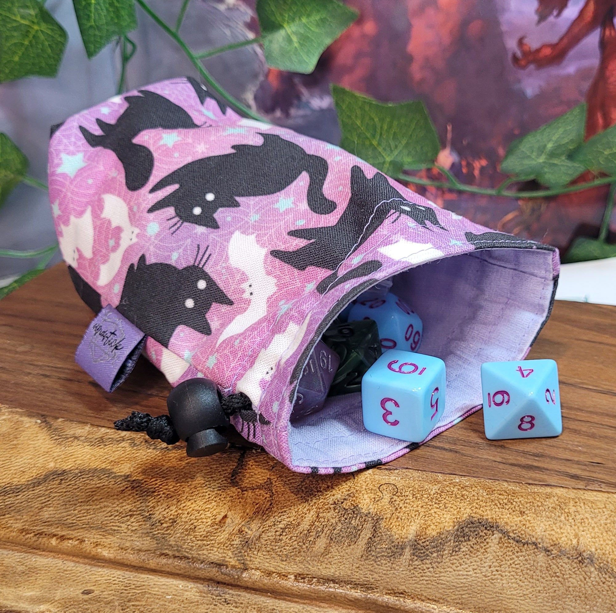 Bats and Cats Dice Bag S