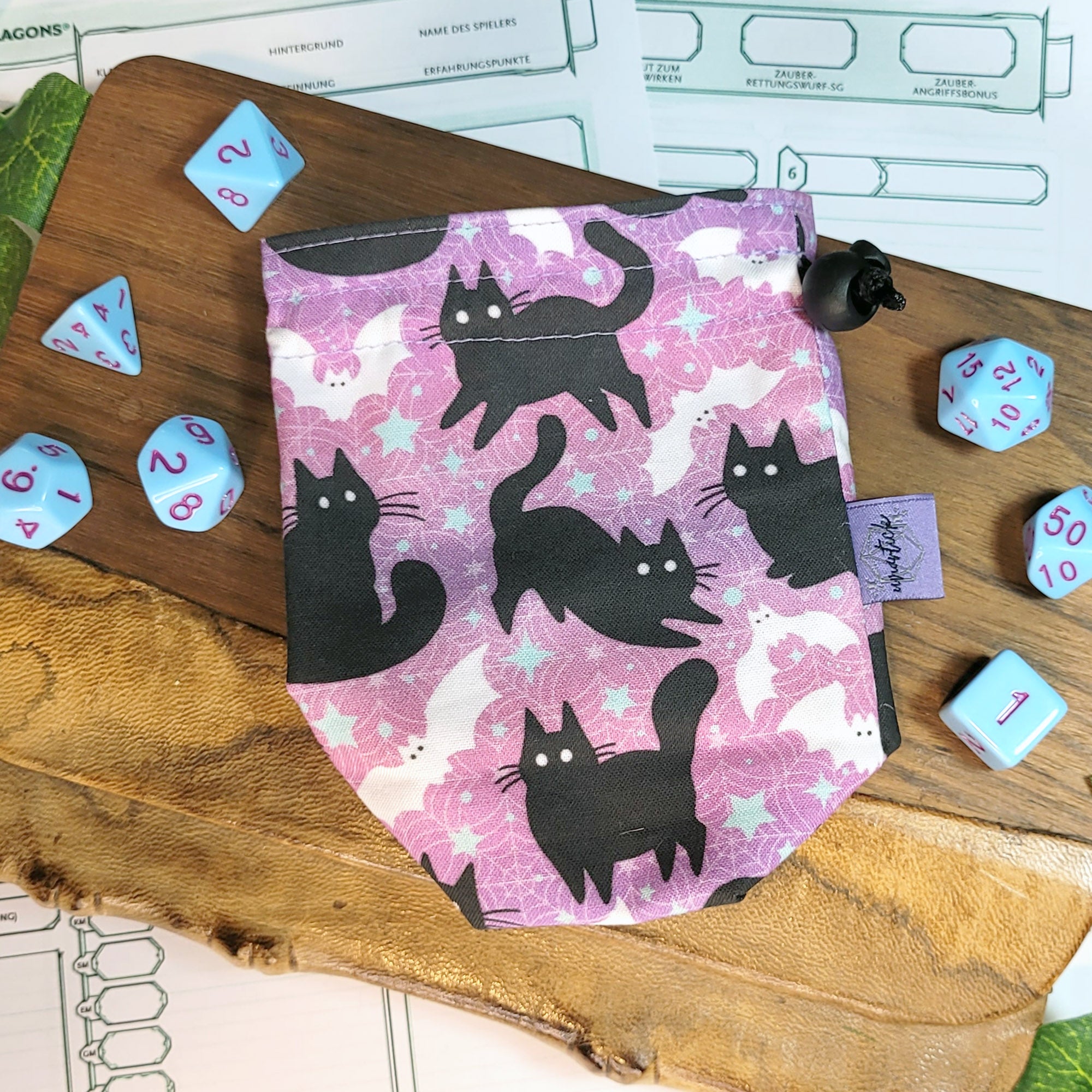 Bats and Cats Dice Bag S
