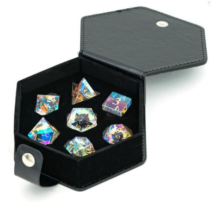Rainbow Crystal Cube made of glass