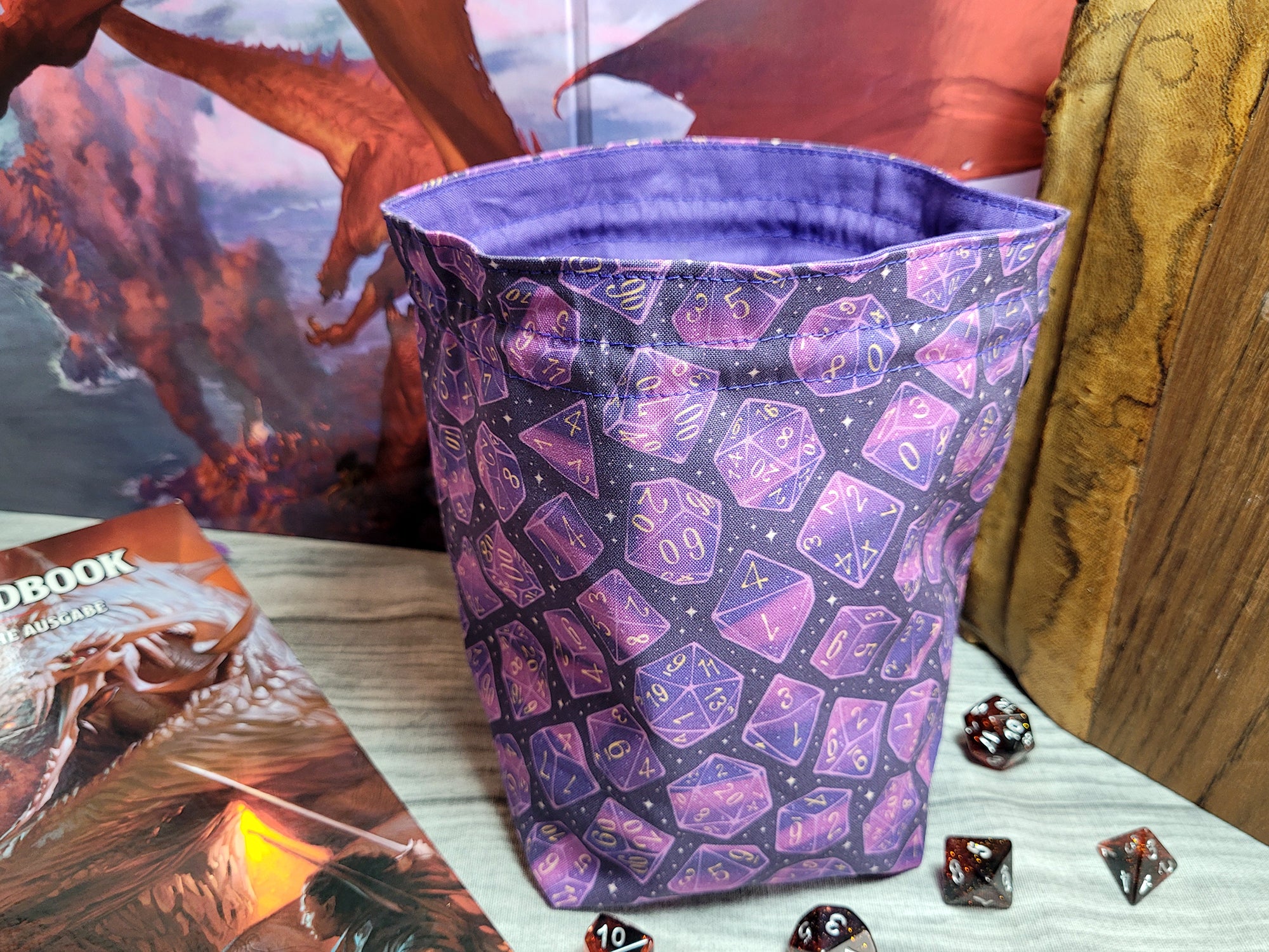 Purple Dice Würfelbeutel XXL mit Unterteilungen