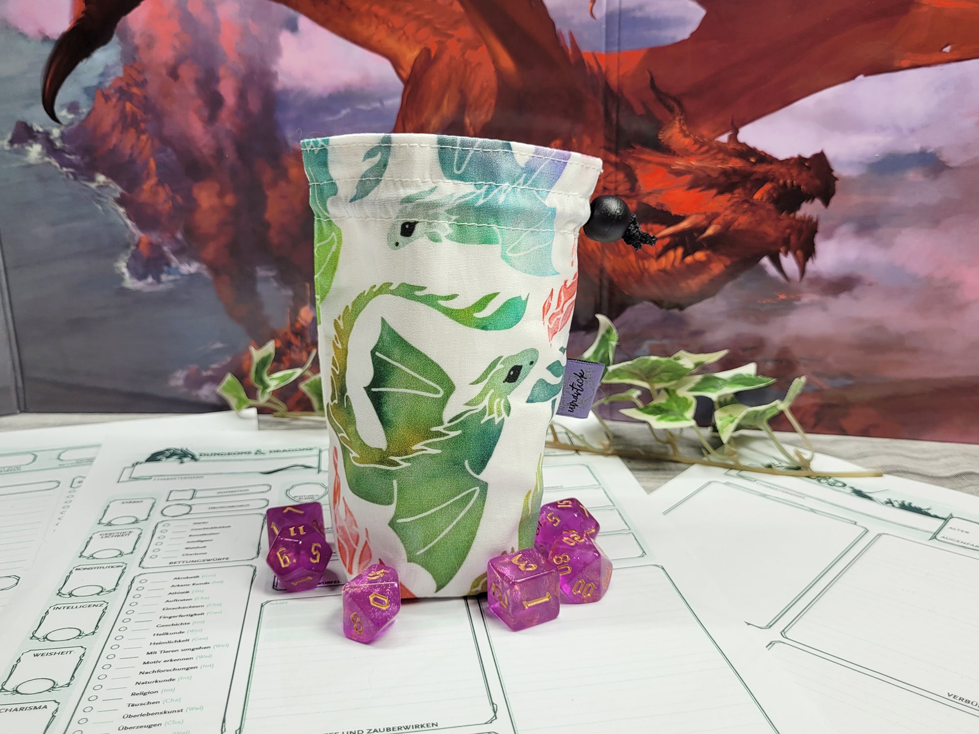 Adventuring Cats Dice Bag S
