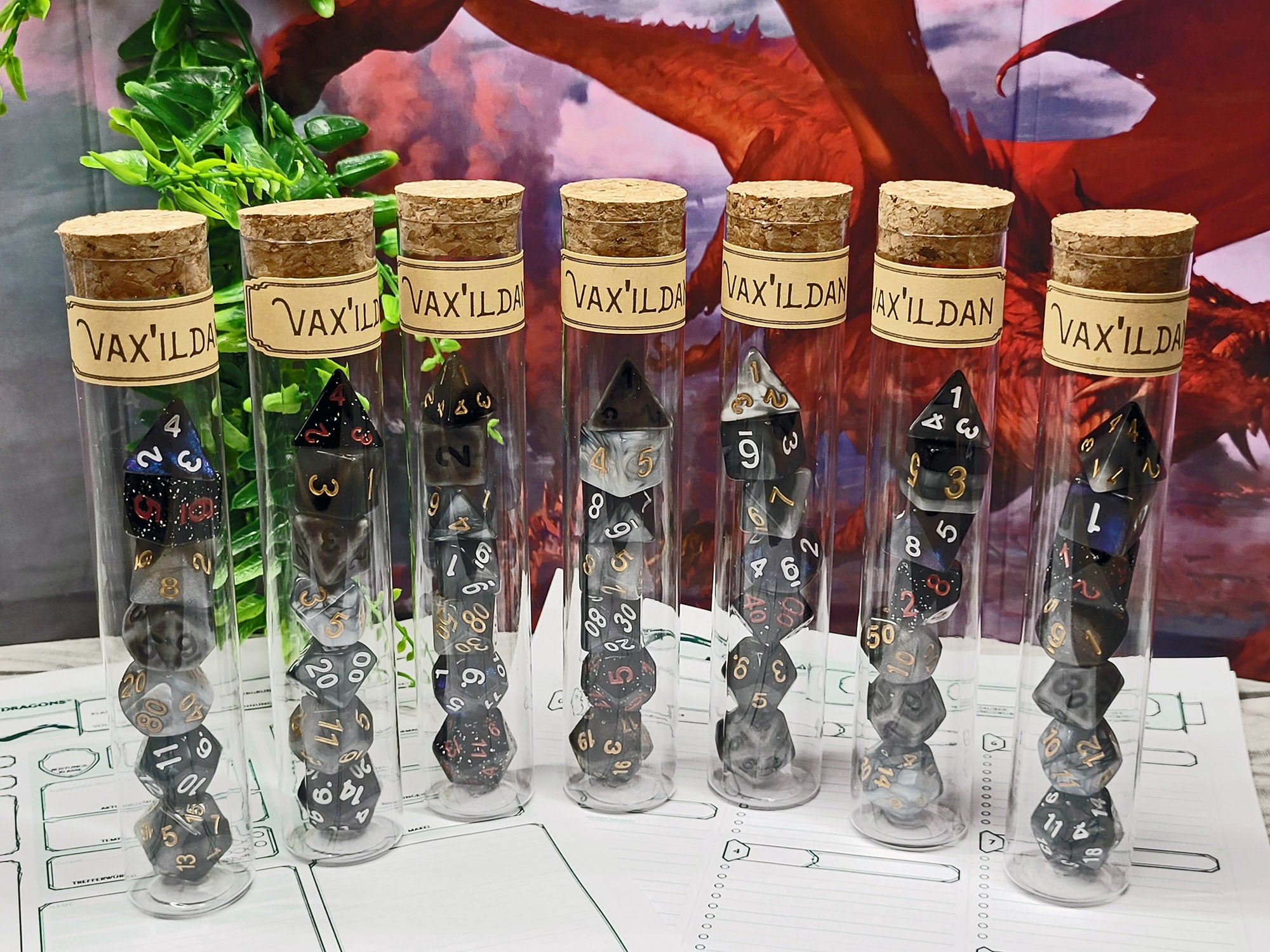 Nott the Brave dice set, dice for pen &amp; paper role play