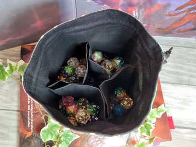 Rainbow Dragons Würfelbeutel XXL mit Unterteilungen