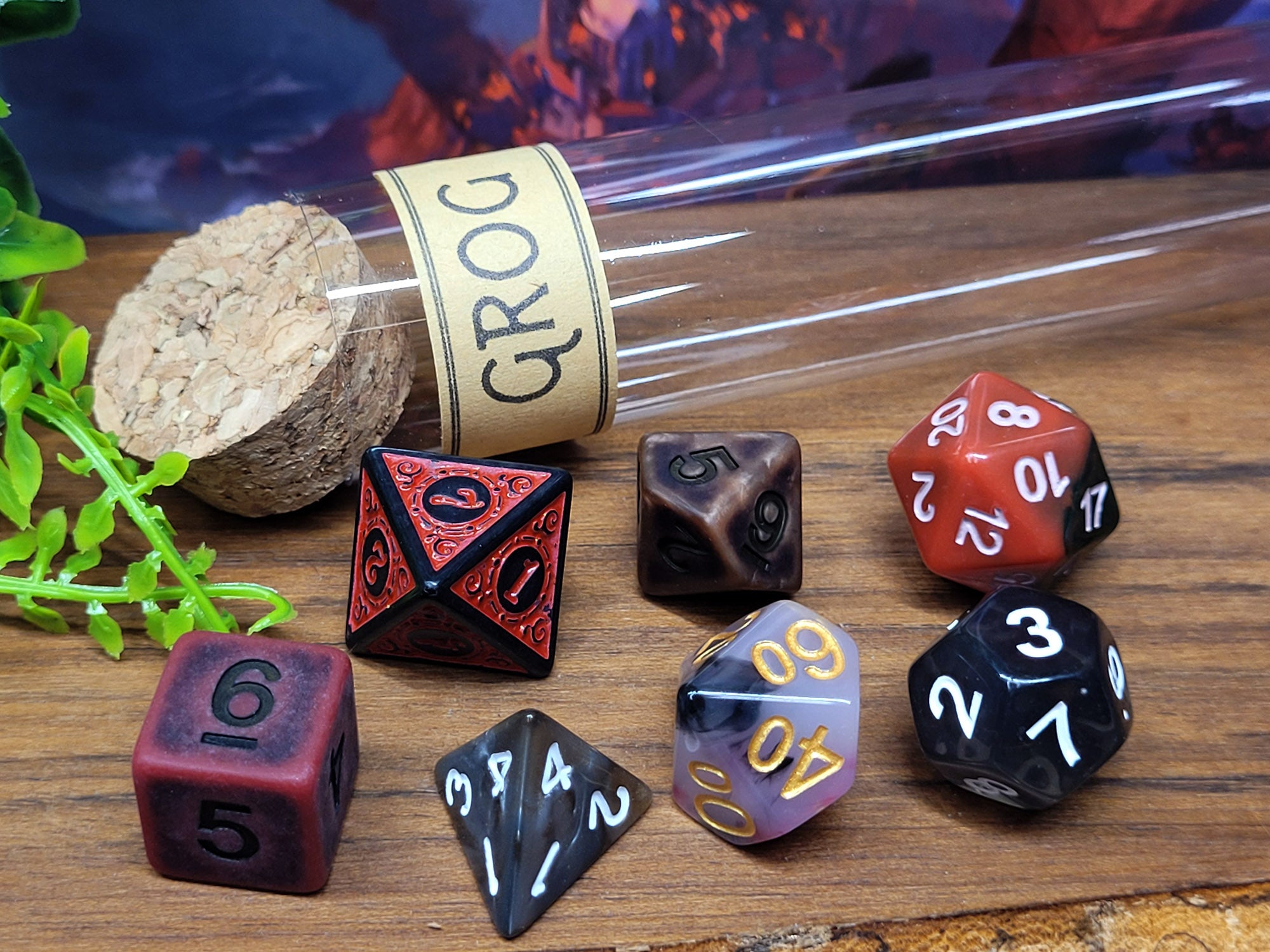 Nott the Brave dice set, dice for pen &amp; paper role play