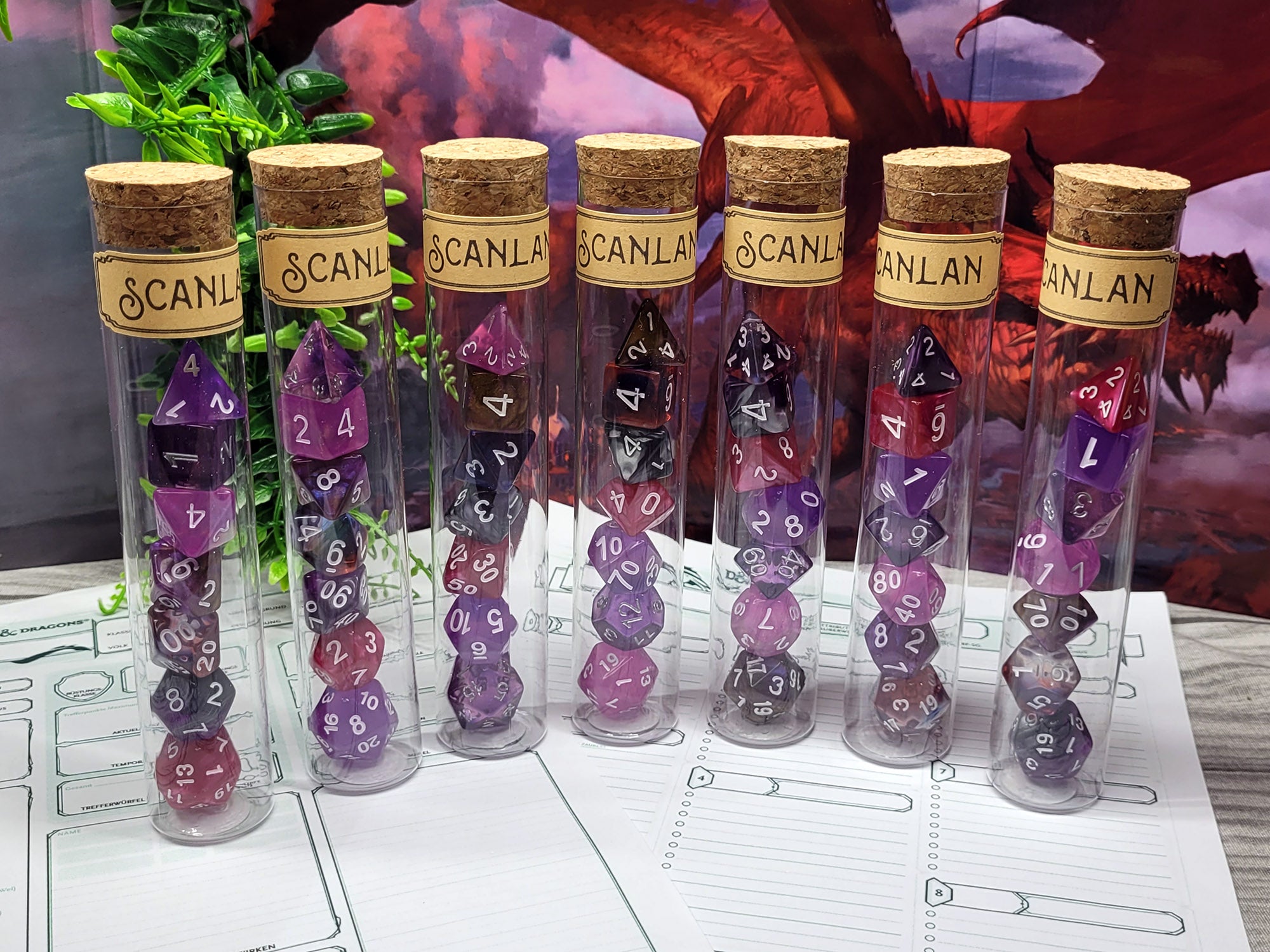 Nott the Brave dice set, dice for pen &amp; paper role play