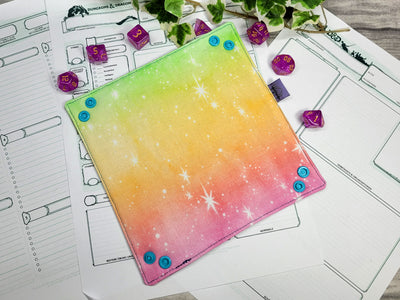 Pastell Galaxy faltbare Würfelunterlage S