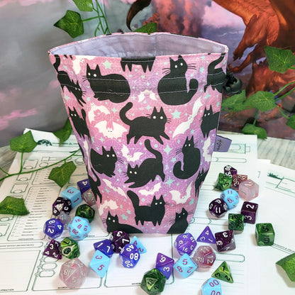 Bats and Cats Dice Bag L