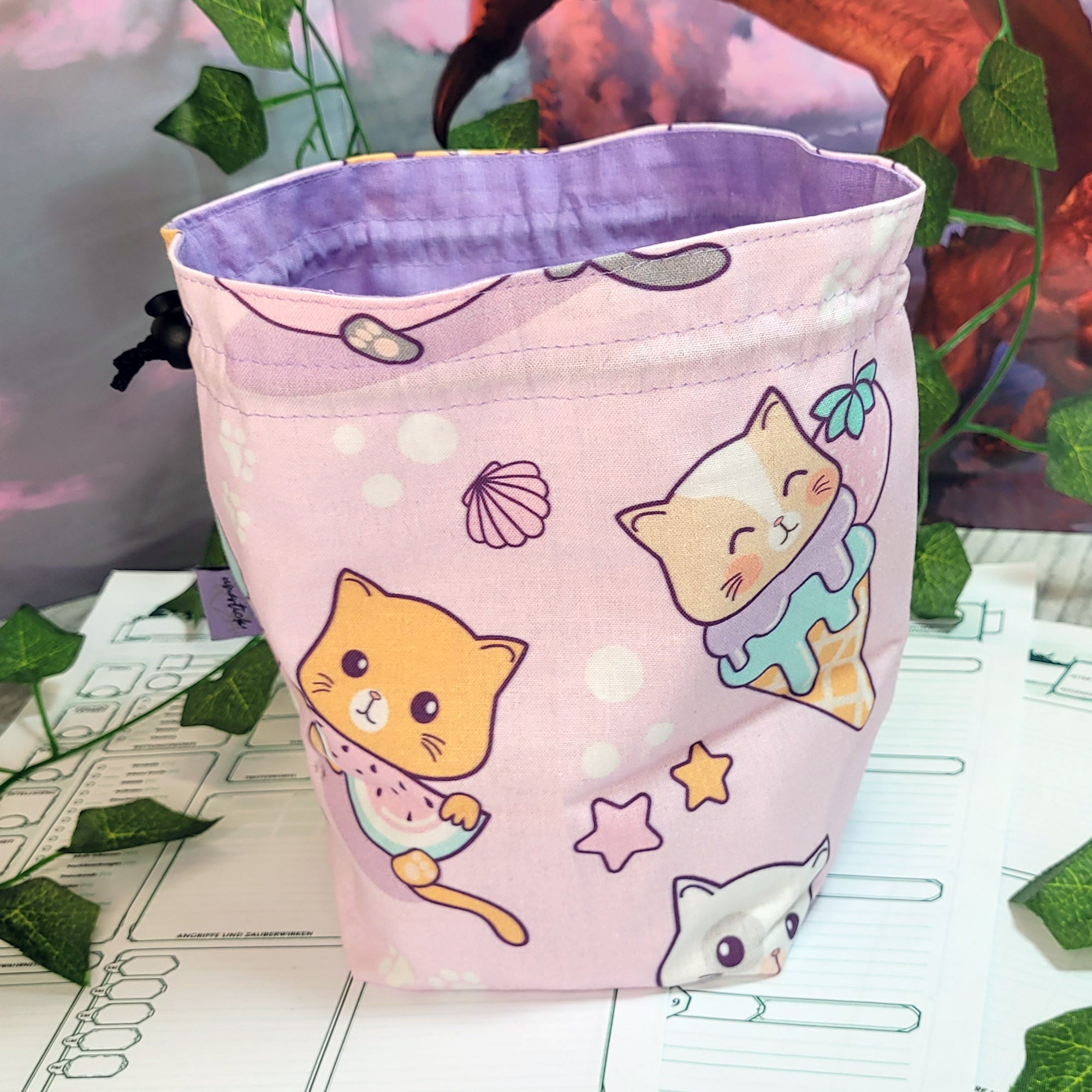 Summer Kitties Cube Bag XXL with Dividers